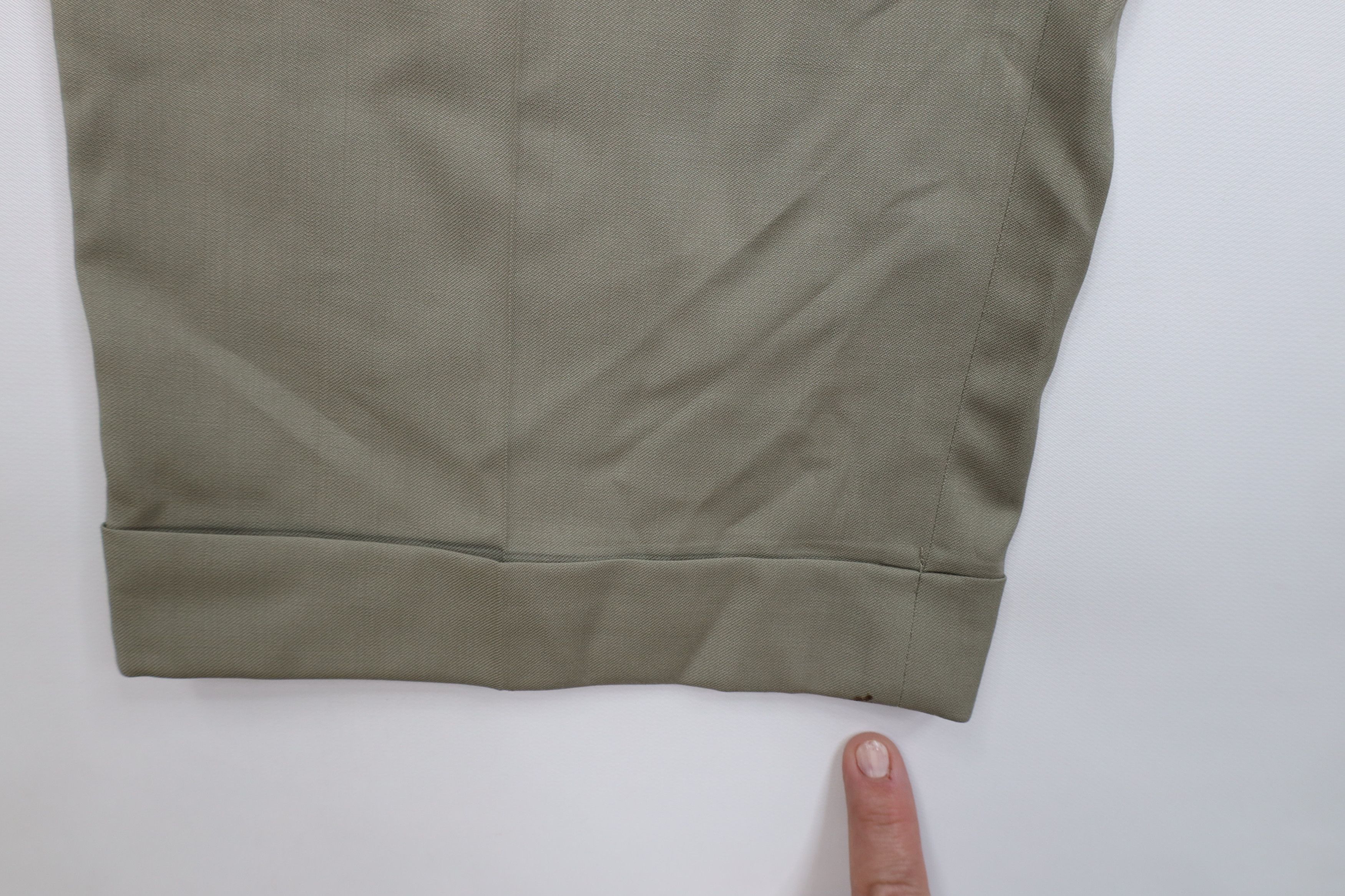 Vintage Vintage 90s Streetwear Cuffed Wide Leg Chino Pants Beige Size US 36 / EU 52 - 5 Thumbnail