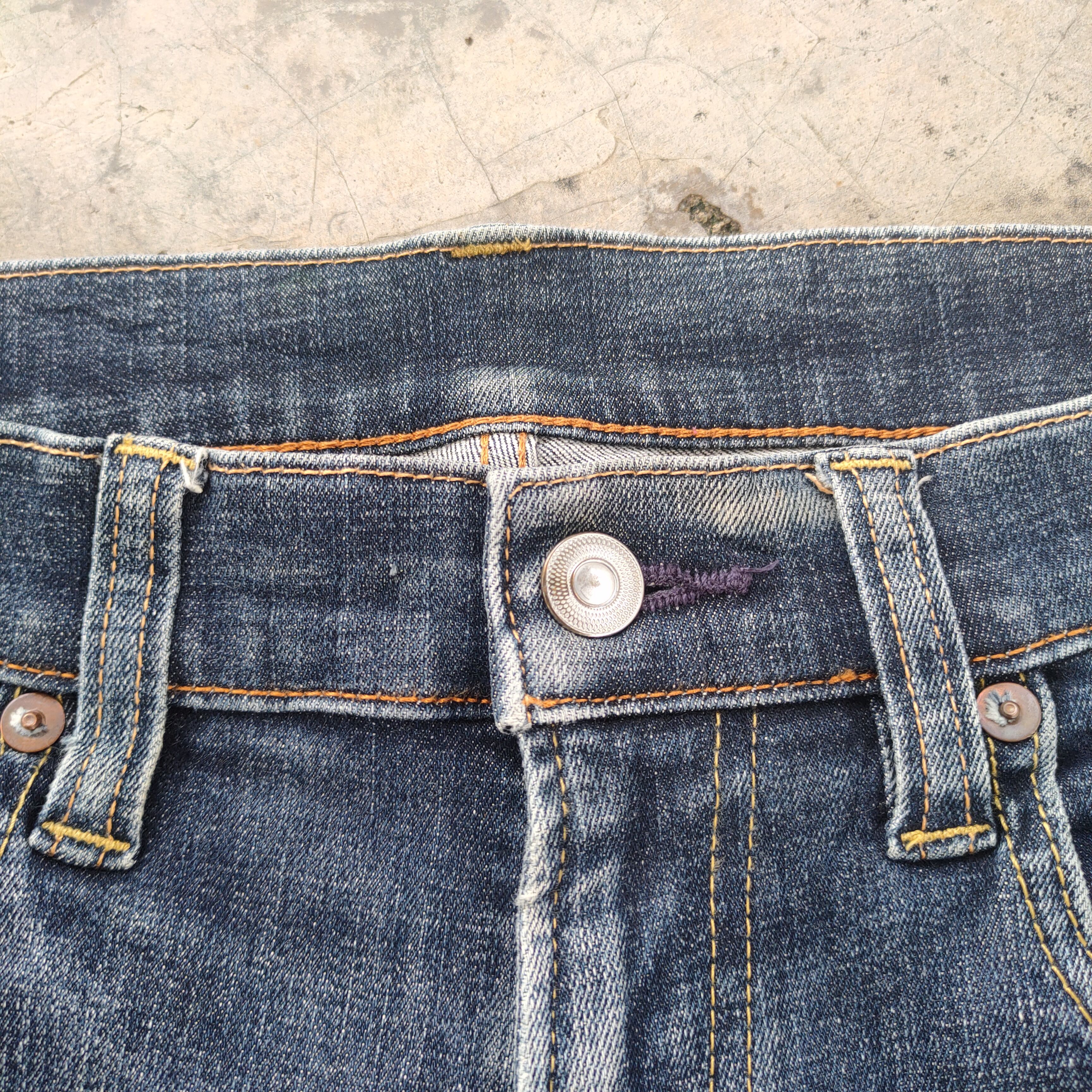 Japanese Brand VINTAGE JAPANESE SKINNY RIPPED FADED JEAN DENIM PANTS Size US 31 - 6 Thumbnail