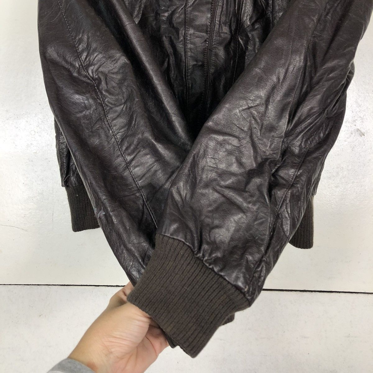 Japanese Brand 🔥RIOT RIOT VINTAGE BOMBER JACKET SOFT LEATHER ISSEY MIYAKE Size US M / EU 48-50 / 2 - 15 Thumbnail