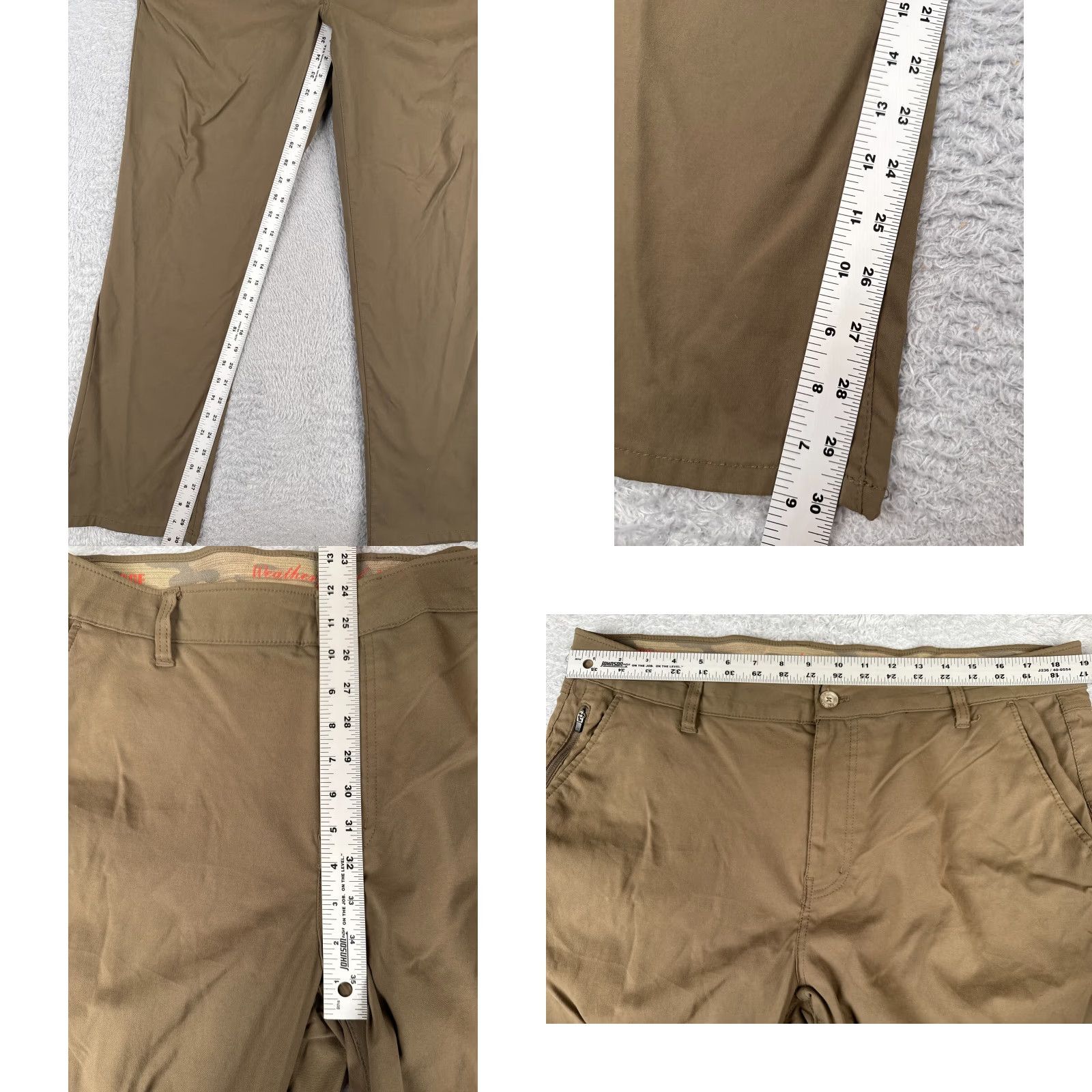 Weatherproof Weatherproof Pants Adult 38 Beige Straight Leg Nylon Blend Hike Walking 38x30 Mens Regular Pants Beige Weatherproof 90s Outdoor Patriotic Size US 38 / EU 54 - 8 Thumbnail