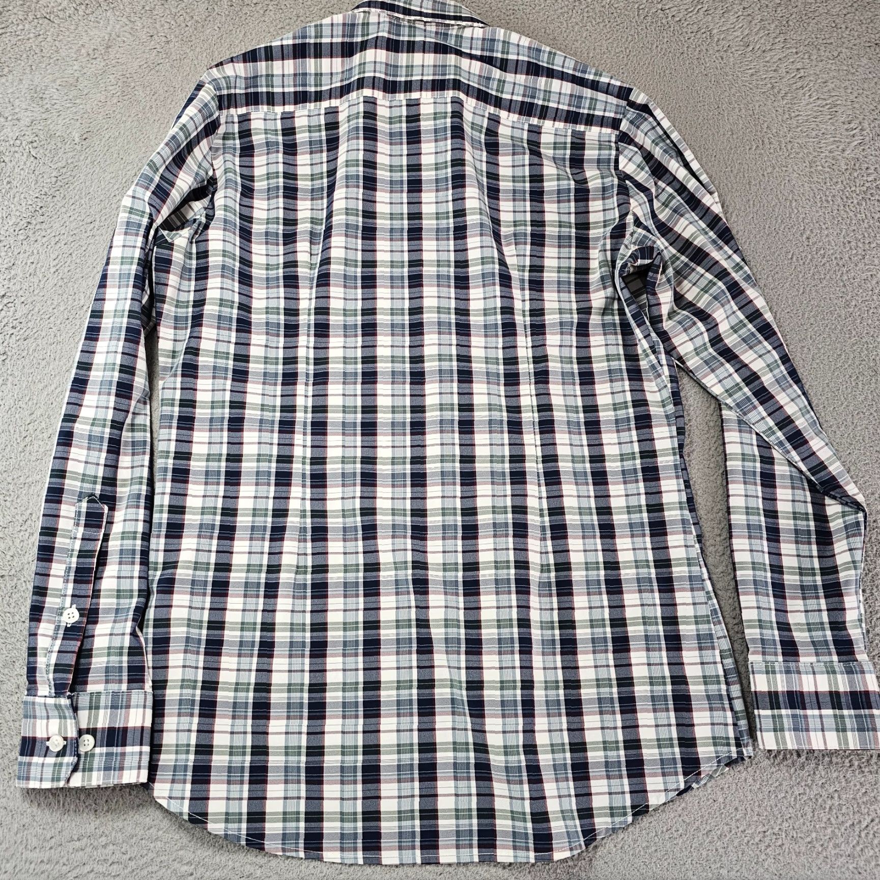 Mizzen+Main Mizzen+Main Dress Shirt Mens M Button-Up Collared Check Blue Green Multicolor Size 40R - 7 Thumbnail