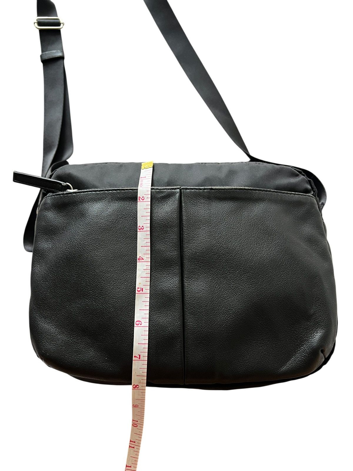 Yohji Yamamoto Yohji Yamamoto Nylon + Leather Sling Bag Size ONE SIZE - 16 Thumbnail