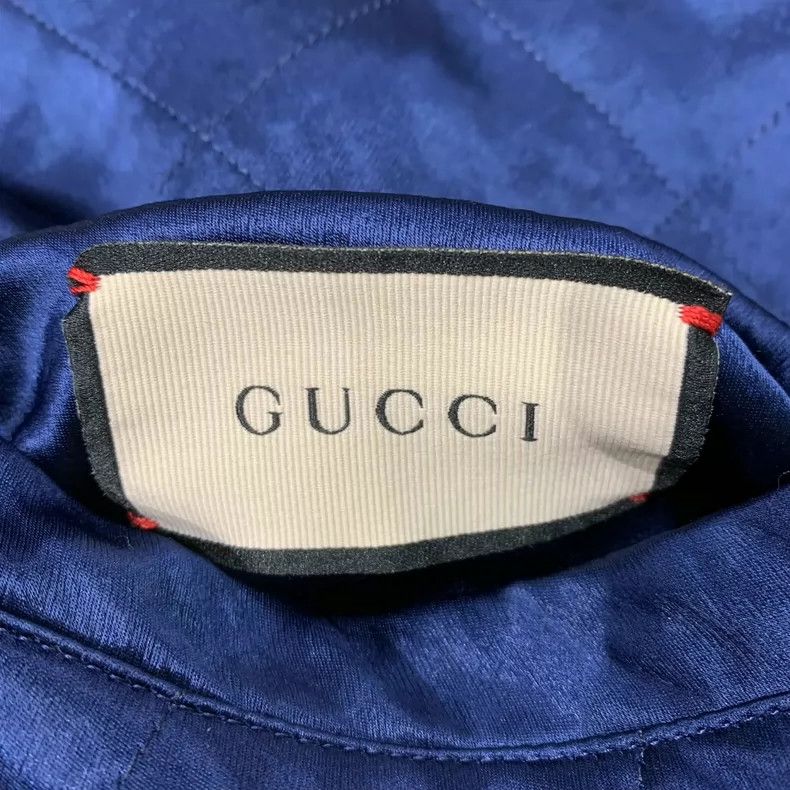 Gucci Gucci Red and blue silk side logo double-sided jacket 2504- Size US M / EU 48-50 / 2 - 5 Thumbnail