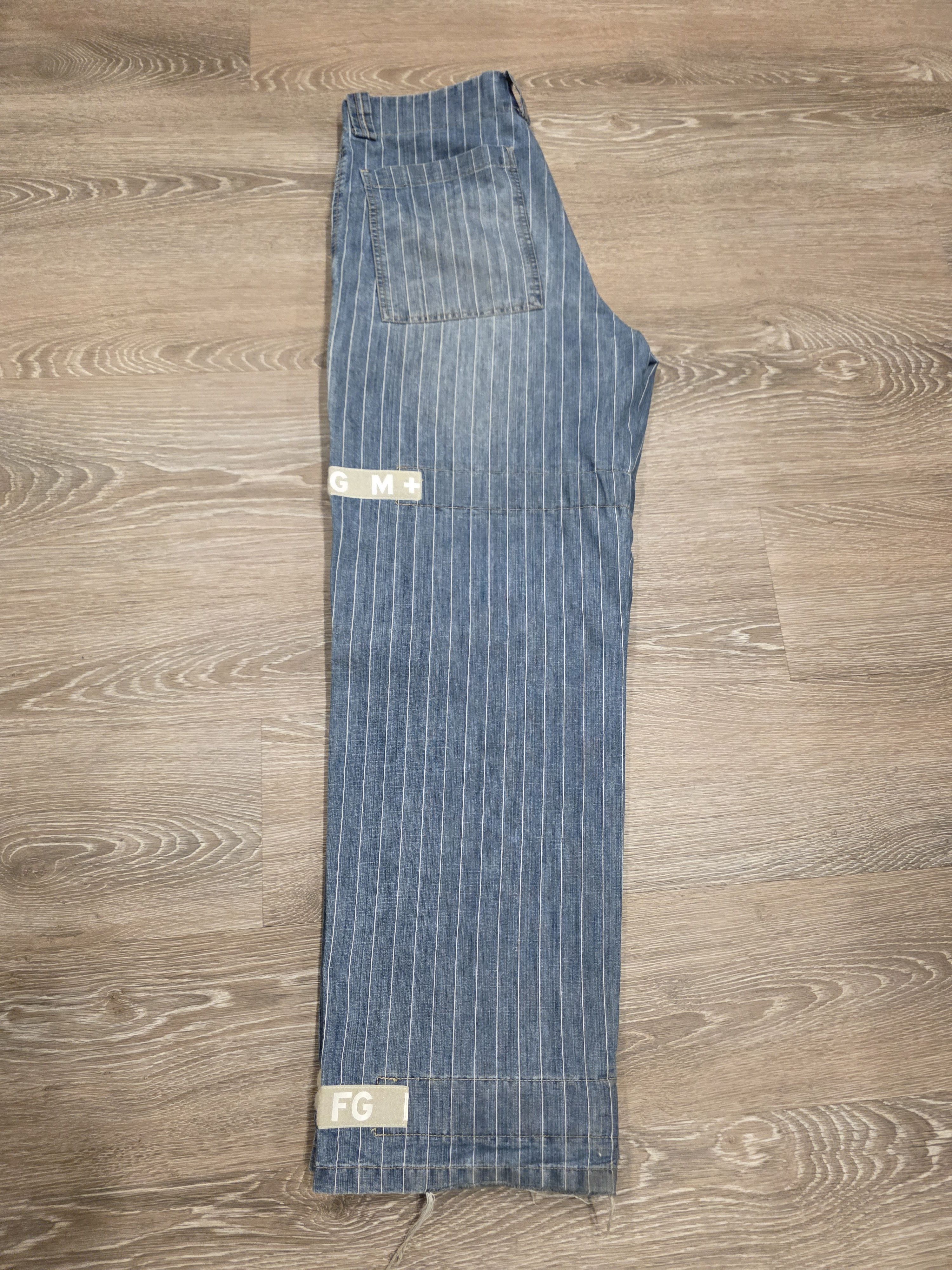 Marithe + Francois Girbaud Marithe + Fancois Girbaud Pinstripe Shuttle Strap Jeans Size US 32 / EU 48 - 3 Thumbnail
