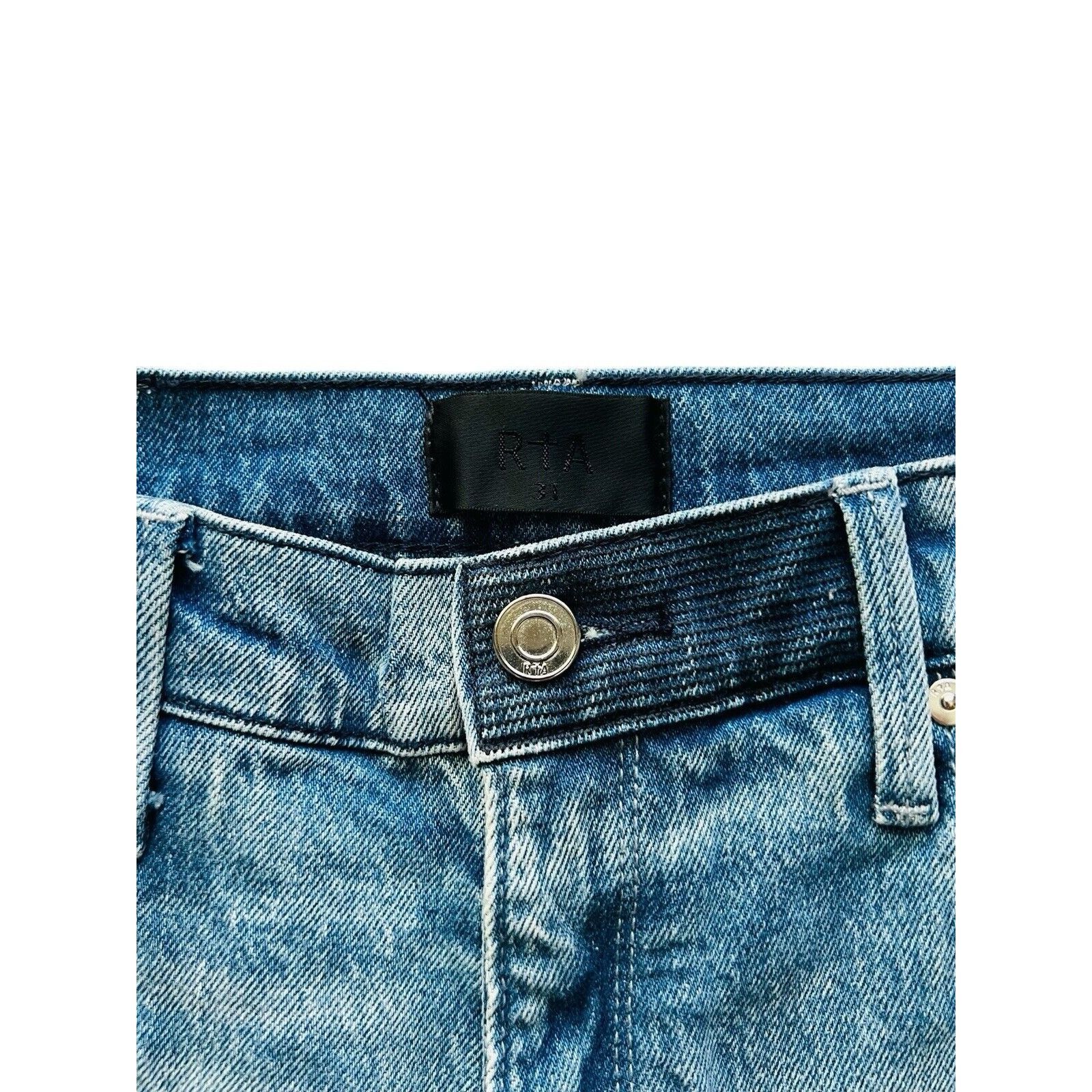 Rta RtA Mens Denis Flared Skinny Jeans Blue $245 Size 31/32 Size US 31 - 7 Thumbnail