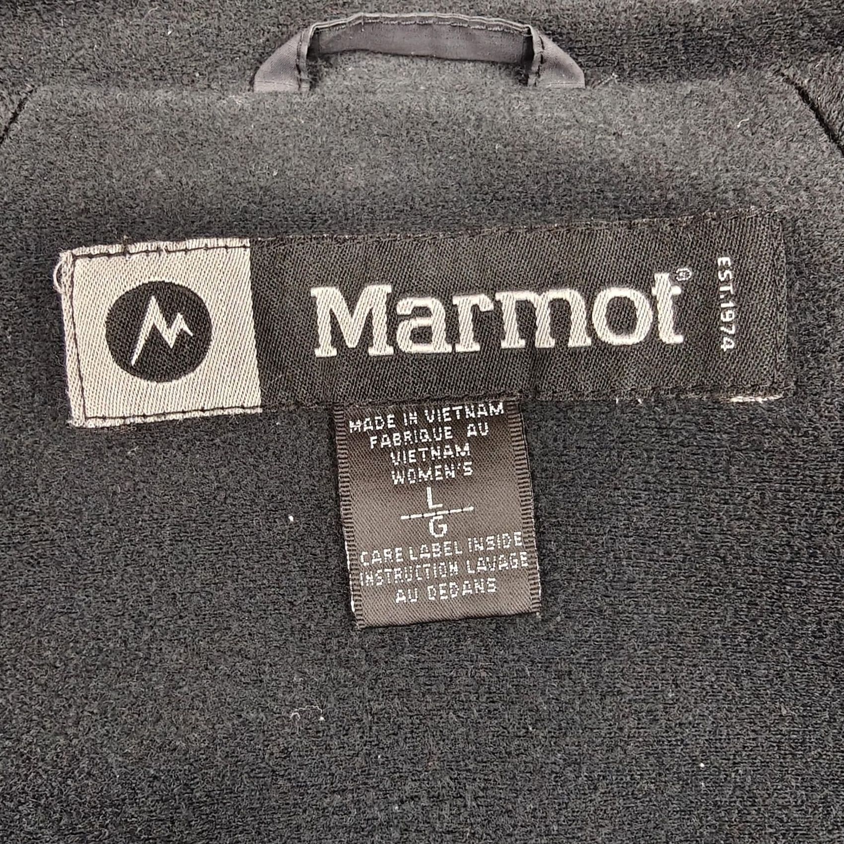 Marmot Marmot Jacket Womens Large Black Softshell Fleece Lined Full Zip Pockets Outdoor Size L / US 10 / IT 46 - 4 Thumbnail