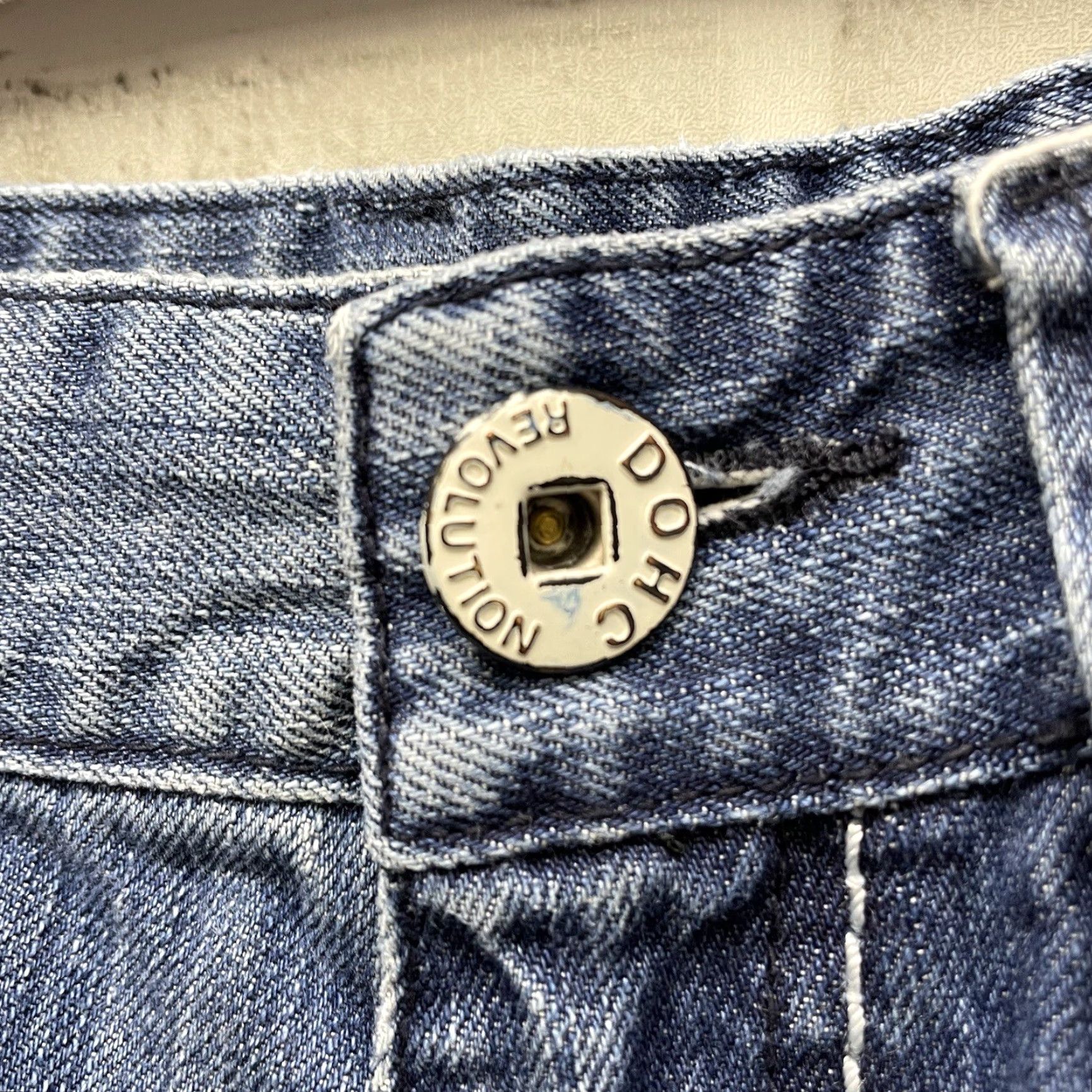 Vintage DOHC Revolution Jeans Straight Leg Mens 34x32 Blue Regular 34 Inseam Size US 34 / EU 50 - 4 Thumbnail
