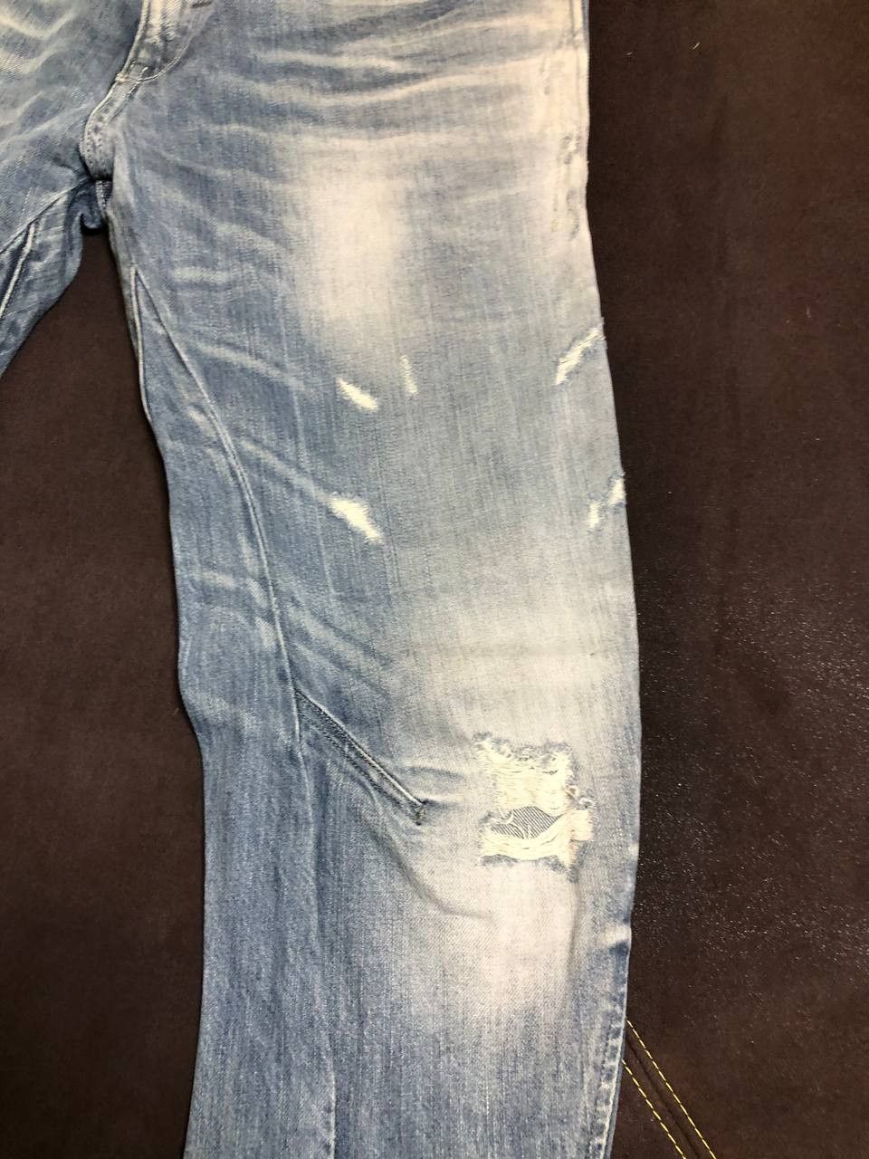 G-Star G-Star Raw Jeans Mens 3D Slim Button Fly Moto Denim Size US 29 - 6 Thumbnail
