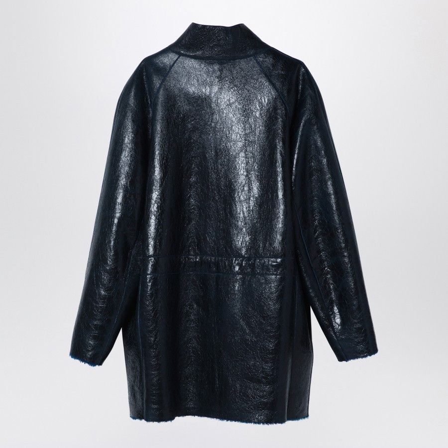 Fendi o1d2blof0824 Sheepskin Jacket in Dark Blue Size XS / US 0-2 / IT 36-38 - 2 Thumbnail