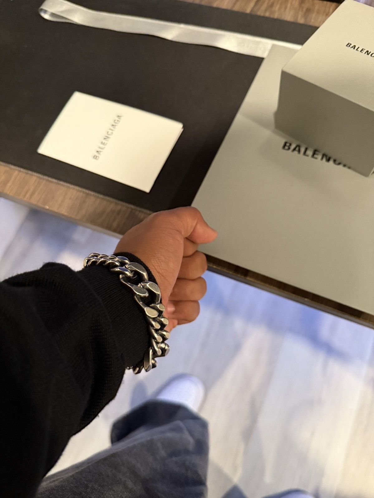 Balenciaga Balenciaga Plate Twist Bracelet Size ONE SIZE - 13 Thumbnail
