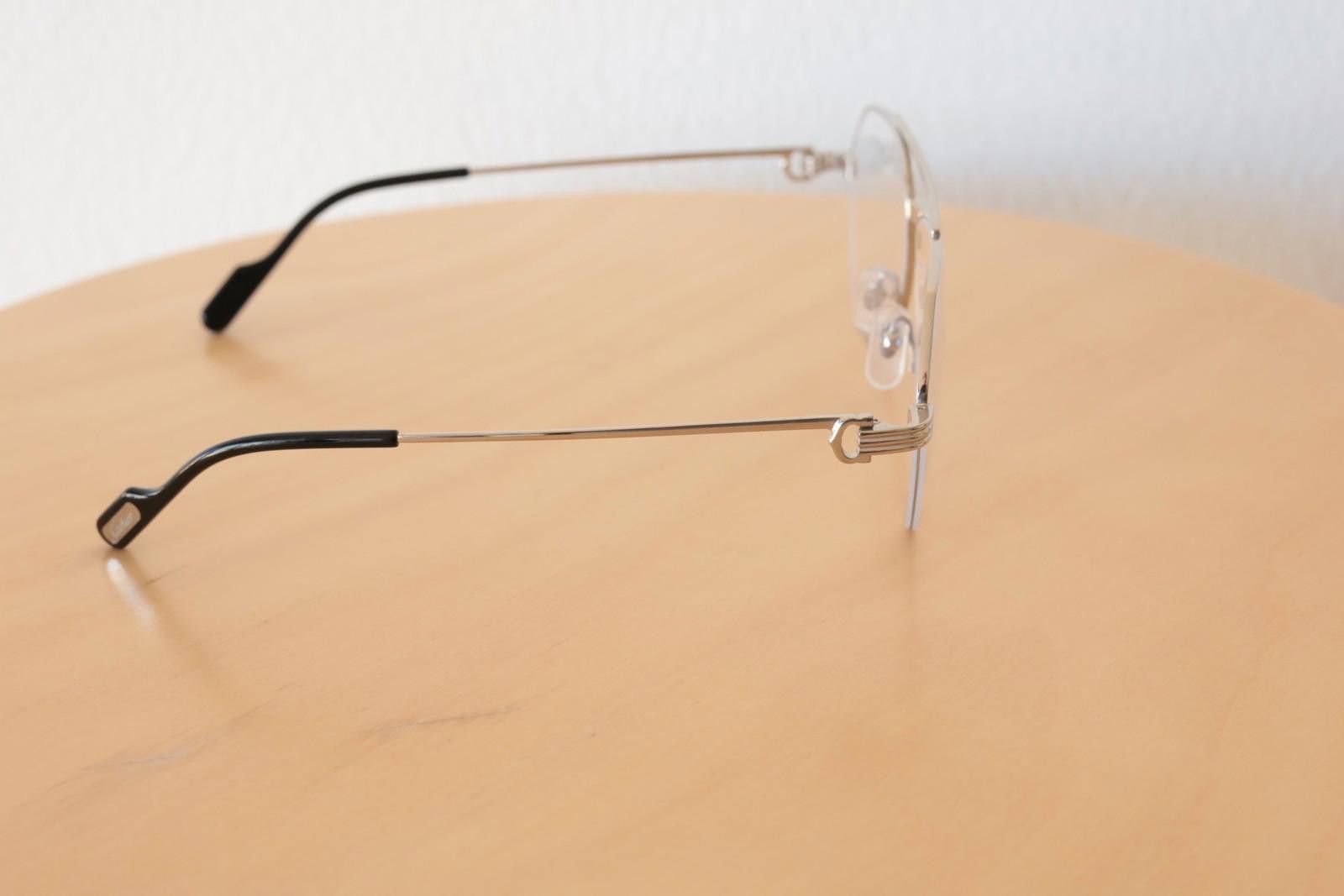 Cartier New Cartier CT0409O 002 silver eyewear eyeglasses titanium Size ONE SIZE - 7 Thumbnail
