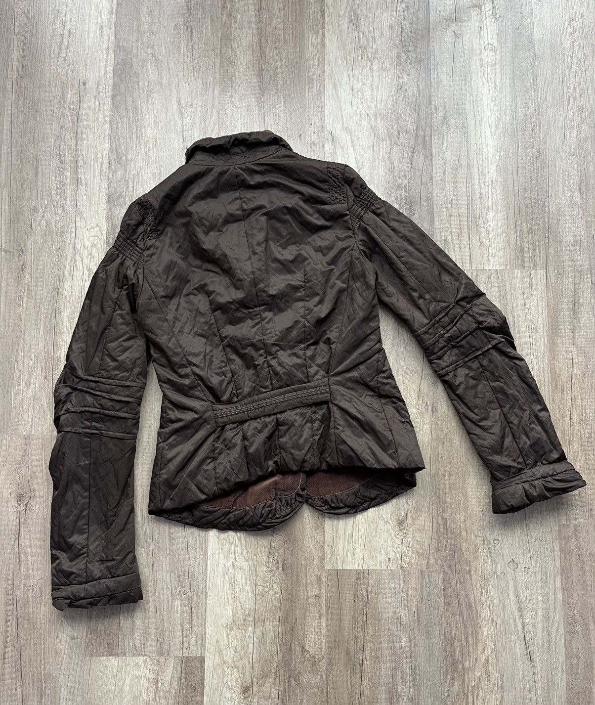 Japanese Brand × Marithe + Francois Girbaud × Vintage Vintage Marithe Francois Girbaud Anant-Garde Brown Jacket Size M / US 6-8 / IT 42-44 - 9 Thumbnail
