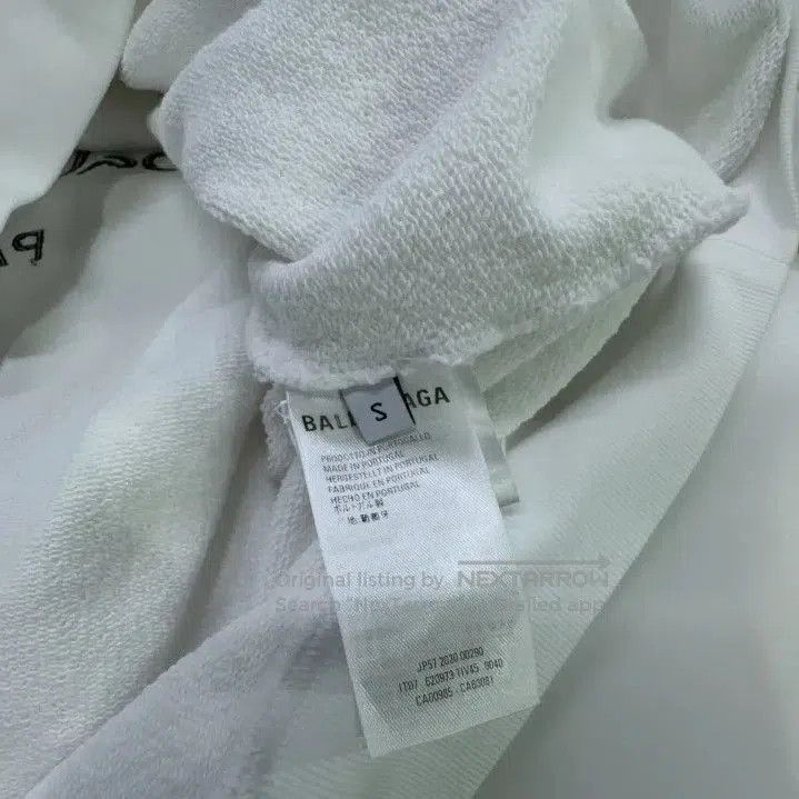 Balenciaga Balenciaga White Long Sleeve Hoodie with Logo. Size US S / EU 44-46 / 1 - 1 Thumbnail