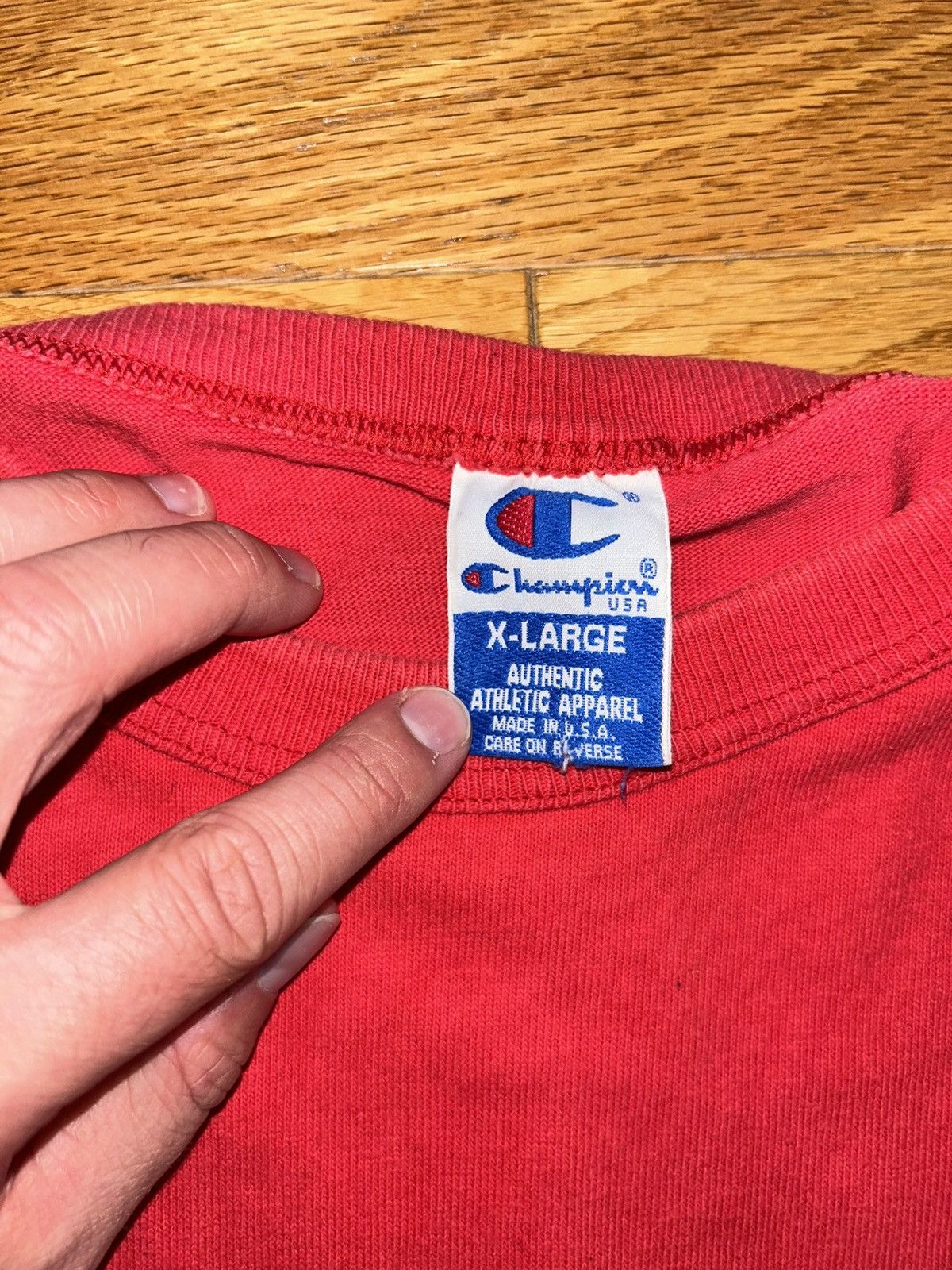Champion 90s Champion T Shirt 🔥🔥 Size US XL / EU 56 / 4 - 2 Thumbnail