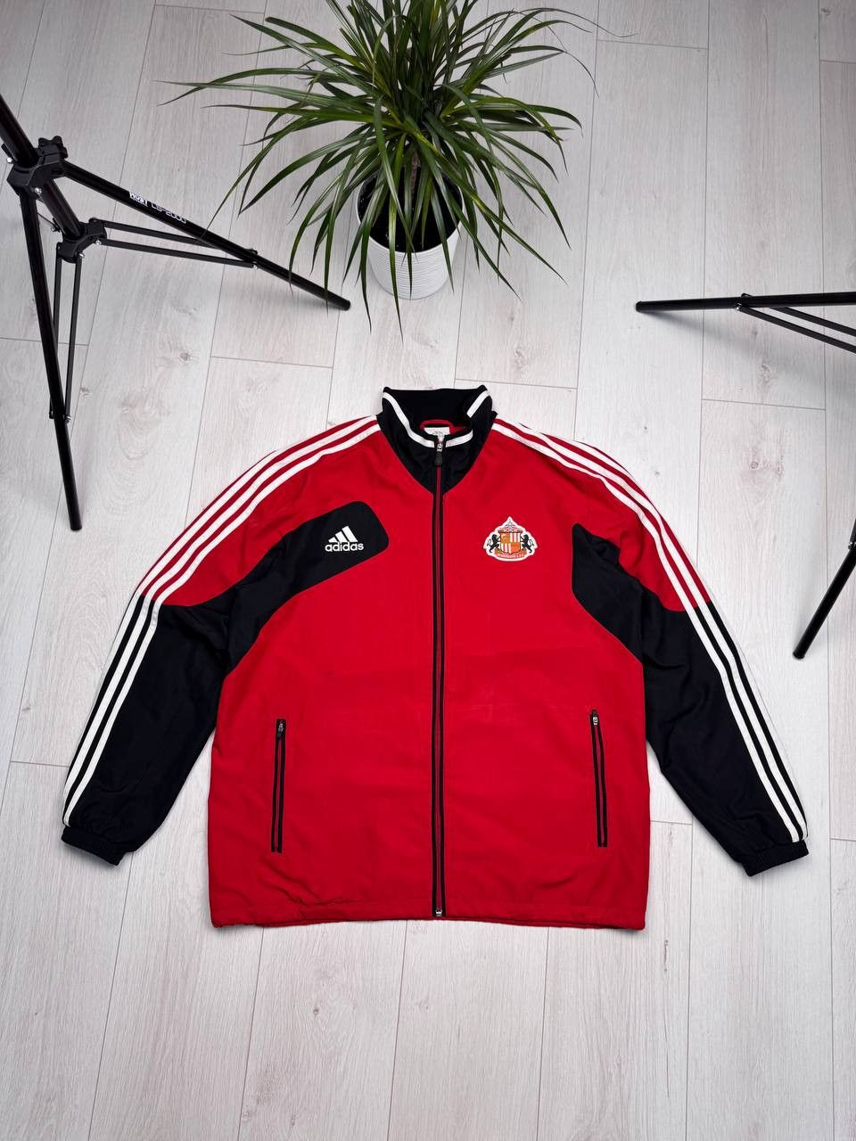 Adidas × Vintage Vintage Adidas Sunderland Training Tracksuit Top 2012 Size US XL / EU 56 / 4 - 1 Thumbnail