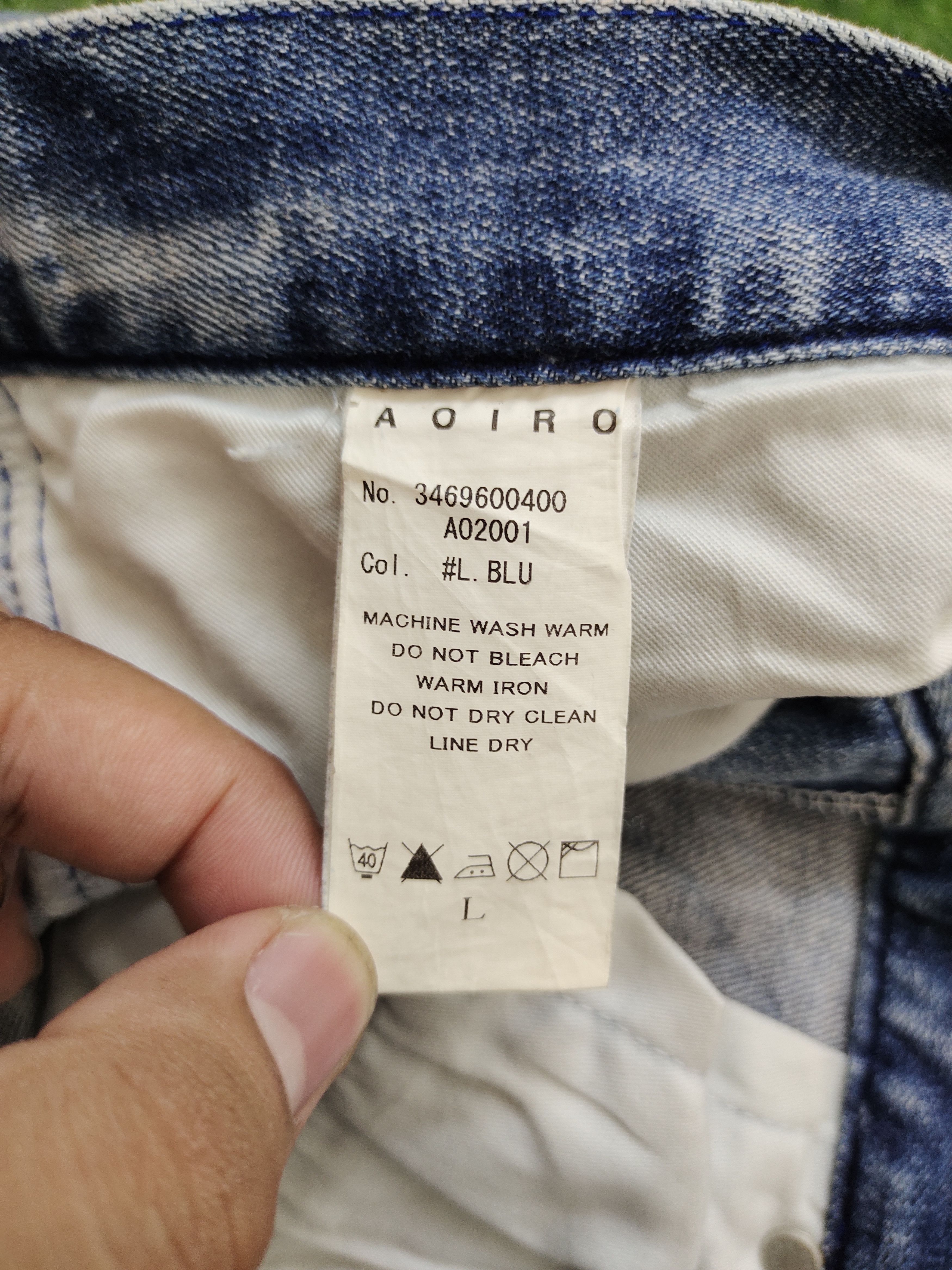 semanticdesign Vintage Y2k Aoiro Japan Distress Faded Skinny Denim Pants Size US 32 / EU 48 - 19 Thumbnail