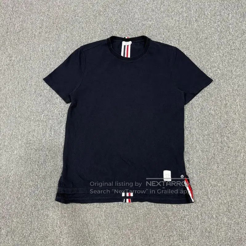 Thom Browne Navy Blue Cotton Men's T-Shirt .
