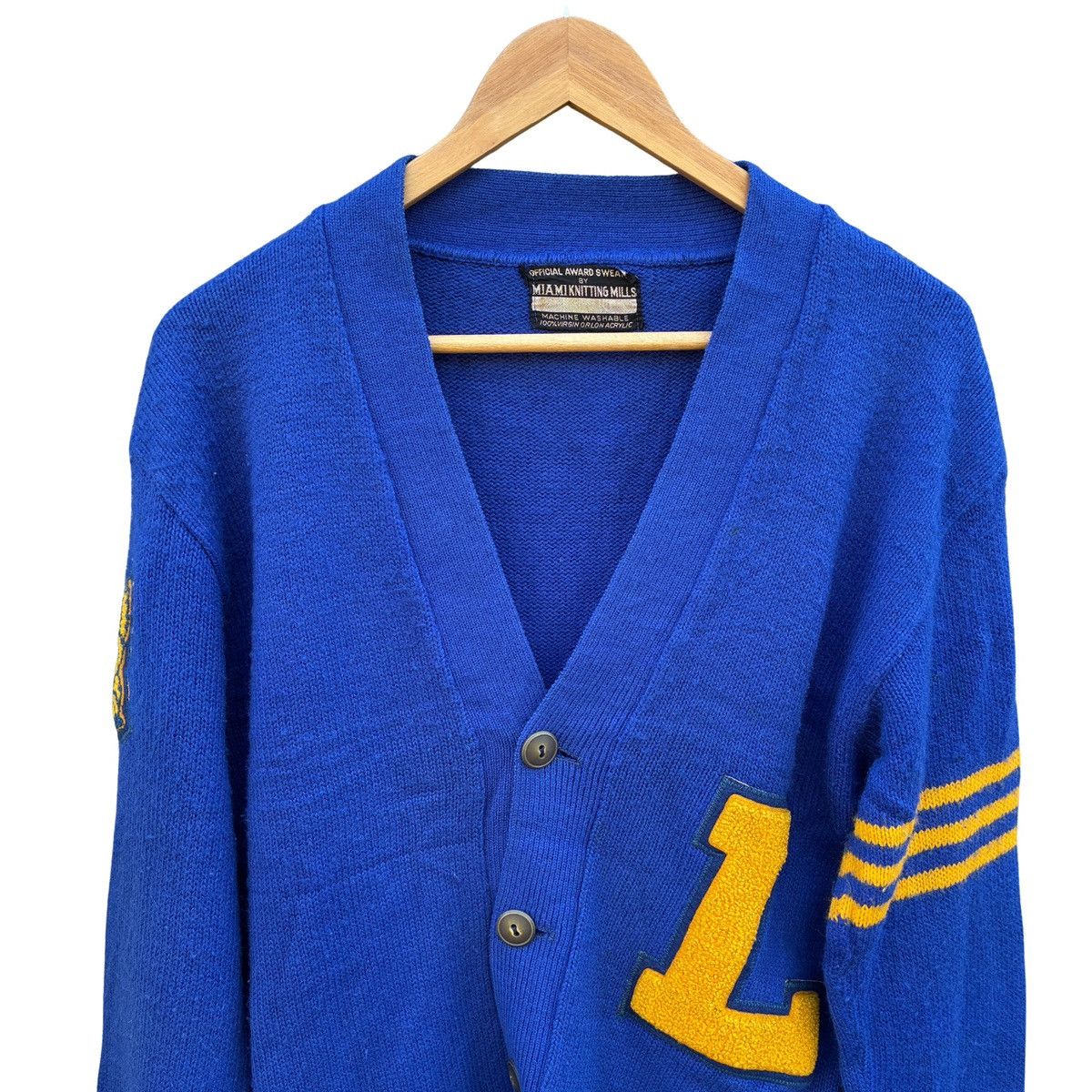 Other Miami Knitting Mills Varsity Letterman Cardigan Patch L Size US M / EU 48-50 / 2 - 5 Thumbnail