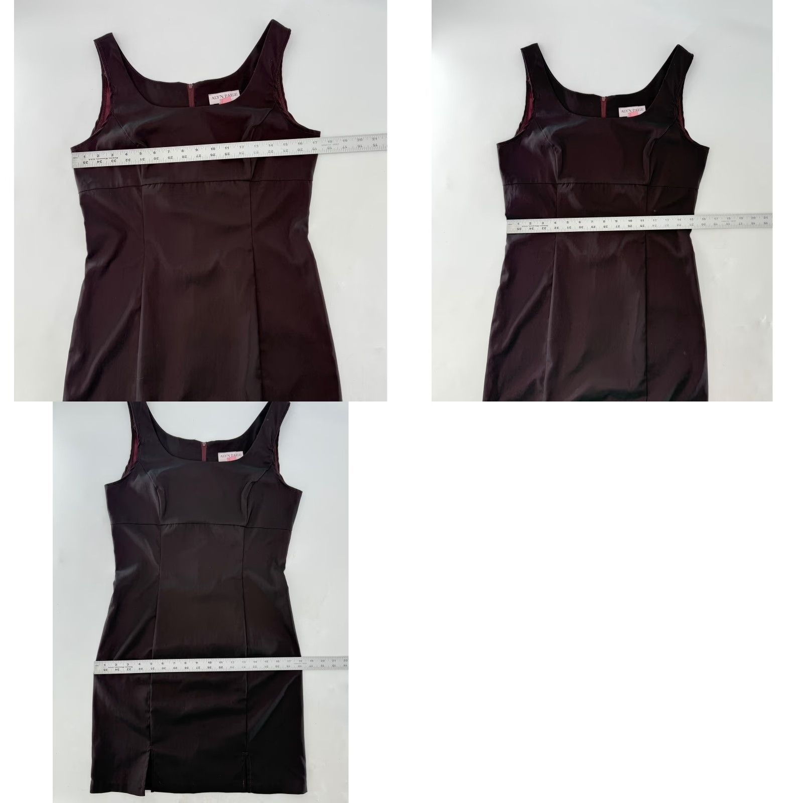 Paige VINTAGE Alyn Paige Dress Sheath Midi Sleeveless Purple Square Neck Party Cocktail Women Adult Regular XS-Long? Size L / US 10 / IT 46 - 8 Thumbnail