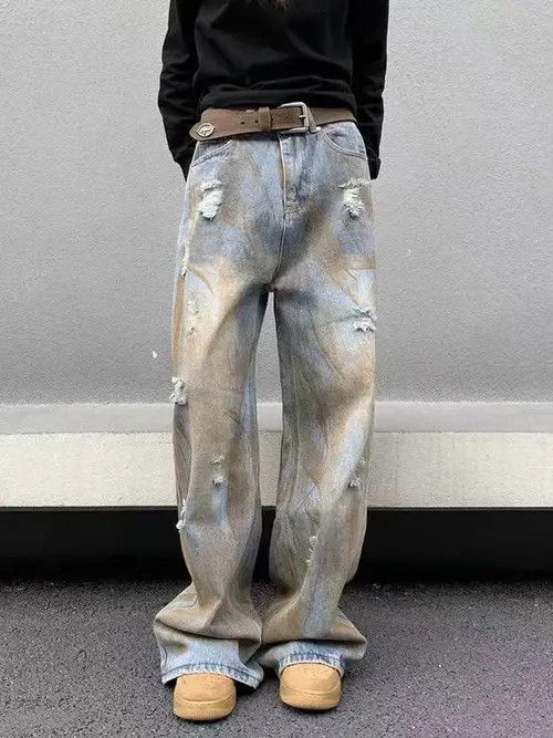Jean Retro street grunge micro-flared jeans Size US 32 / EU 48 - 1 Thumbnail