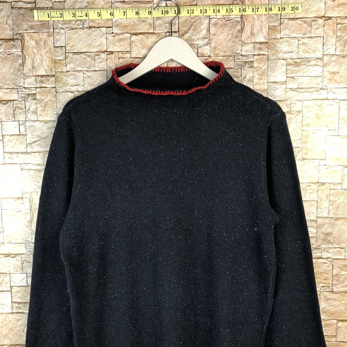 Comme des Garcons Comme Des Garcons 90s Speckled Red Whipstitch Knit #A1231 Size M / US 6-8 / IT 42-44 - 5 Thumbnail