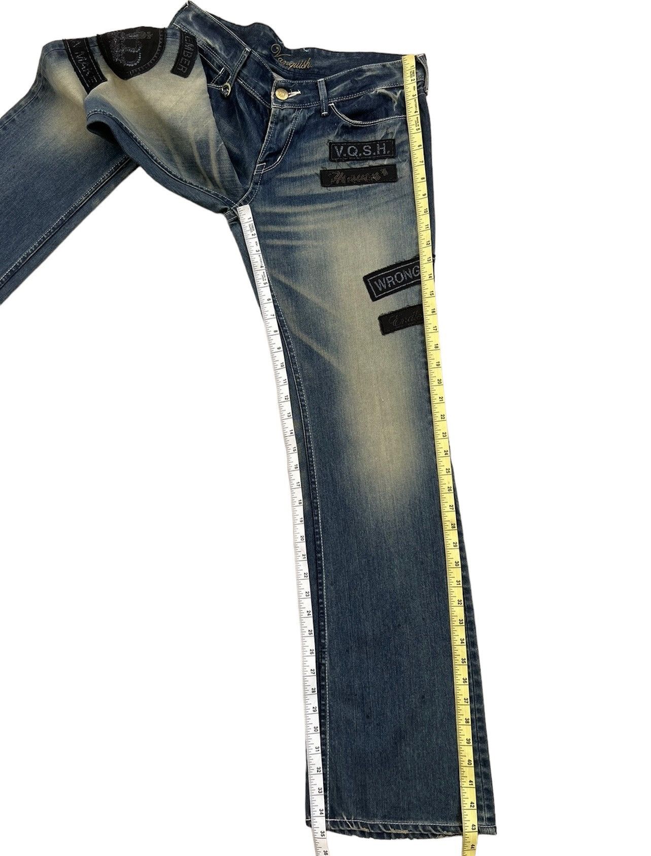 Vanquish Mud Wash Vanquish Gold Japan Patches Low Rise Flare Jeans Size US 32 / EU 48 - 5 Thumbnail