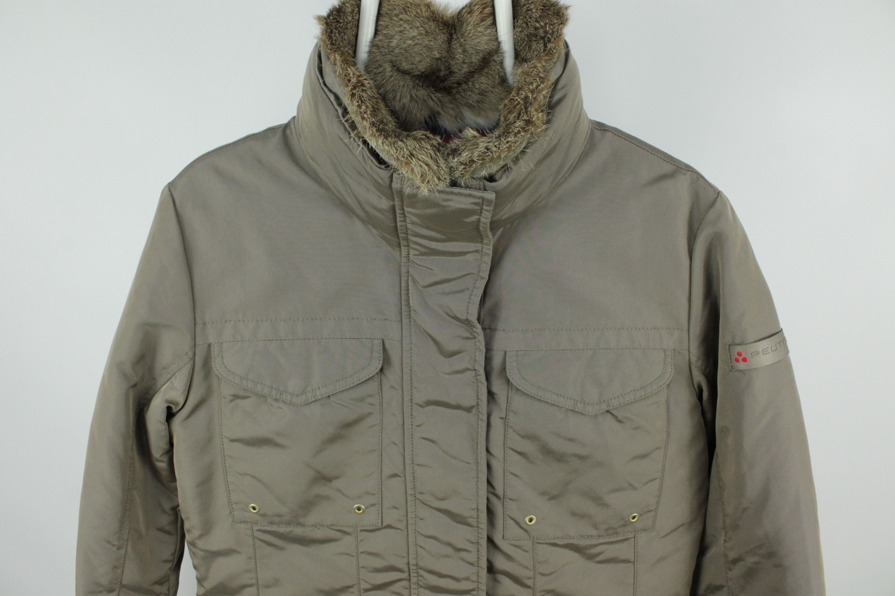 Peuterey Women's Peuterey Nylon Down Jacket With Rabbit Fur Size XL / US 12-14 / IT 48-50 - 3 Thumbnail
