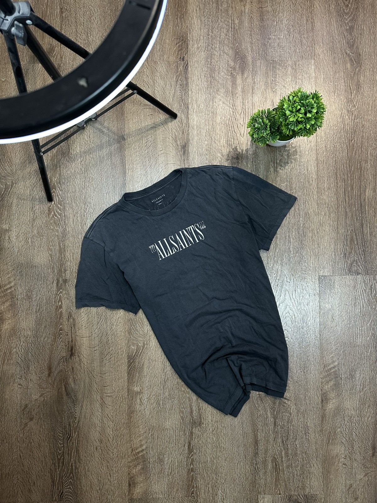 Allsaints AllSaints T-Shirt Graphite Faded Big Logo Size US XS / EU 42 / 0 - 1 Thumbnail