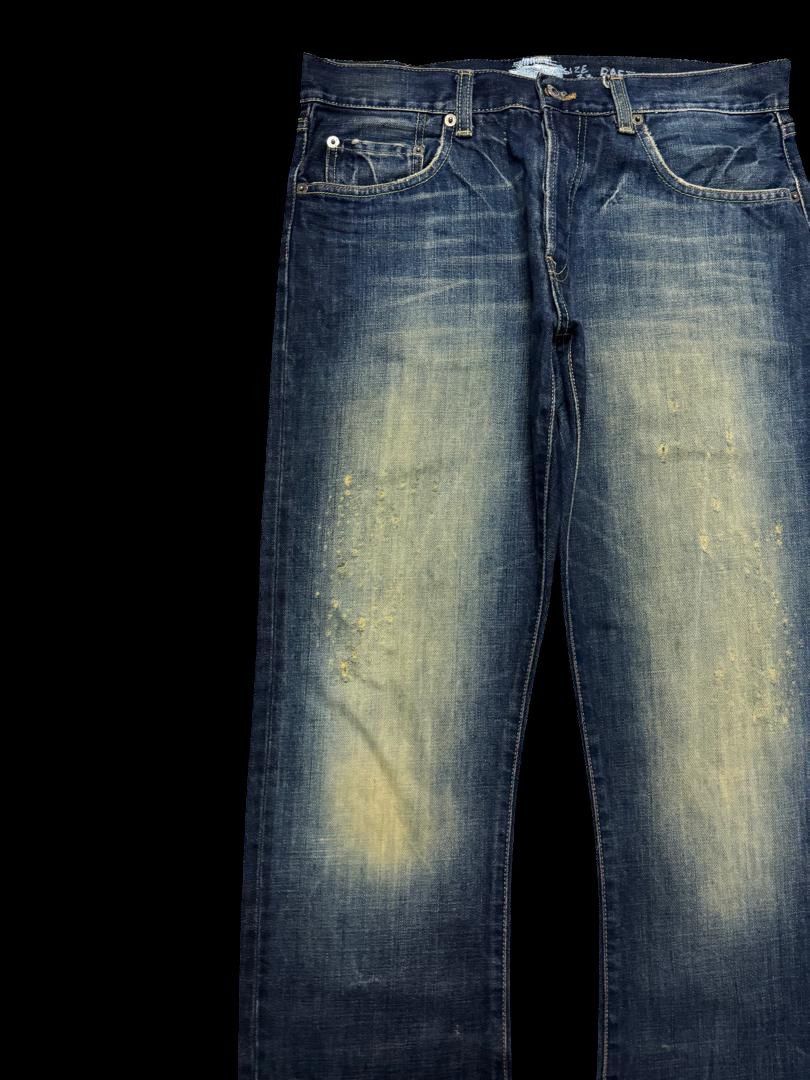 Vintage FLARE 90s Insane Japanese Rafter Rusty Mudwash Distressed Size US 31 - 4 Thumbnail