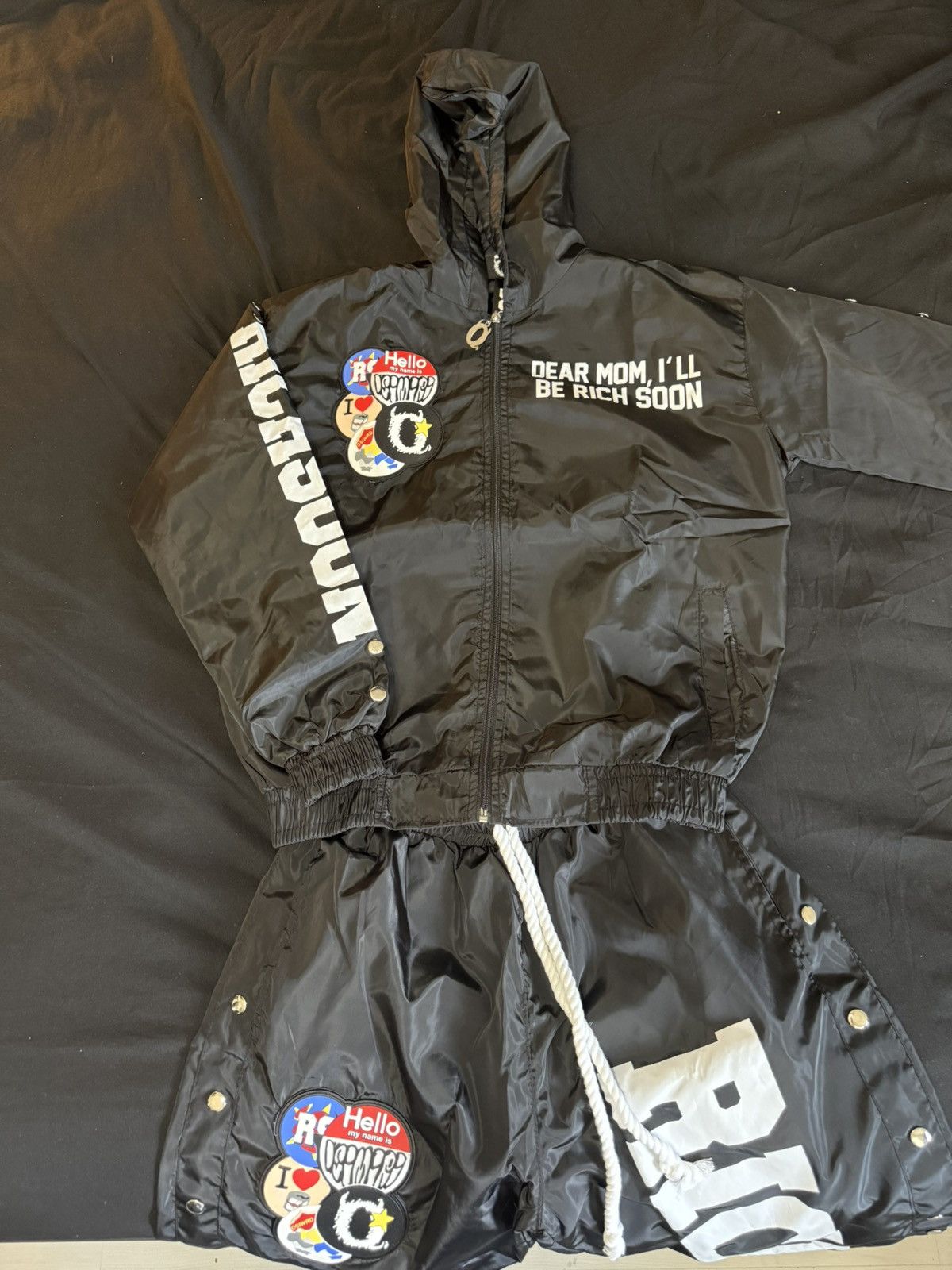 Other “Dear Mom I’ll Be Rich Soon” Black Windbreaker Set Size US S / EU 44-46 / 1 - 1 Thumbnail
