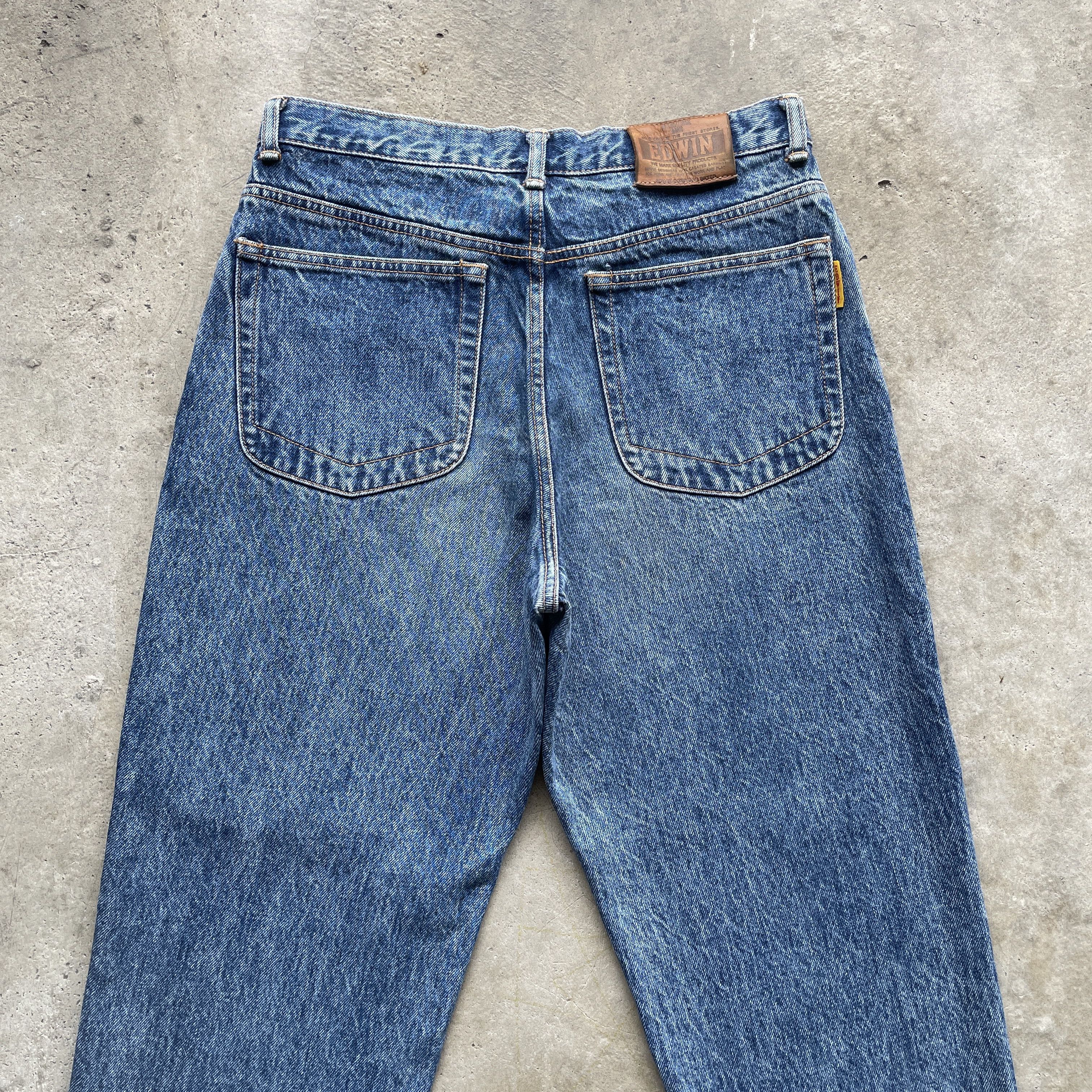 Edwin × Vintage Vintage Edwin Distressed Jeans Release Hem Denim Pants 1990s Size US 30 / EU 46 - 11 Thumbnail