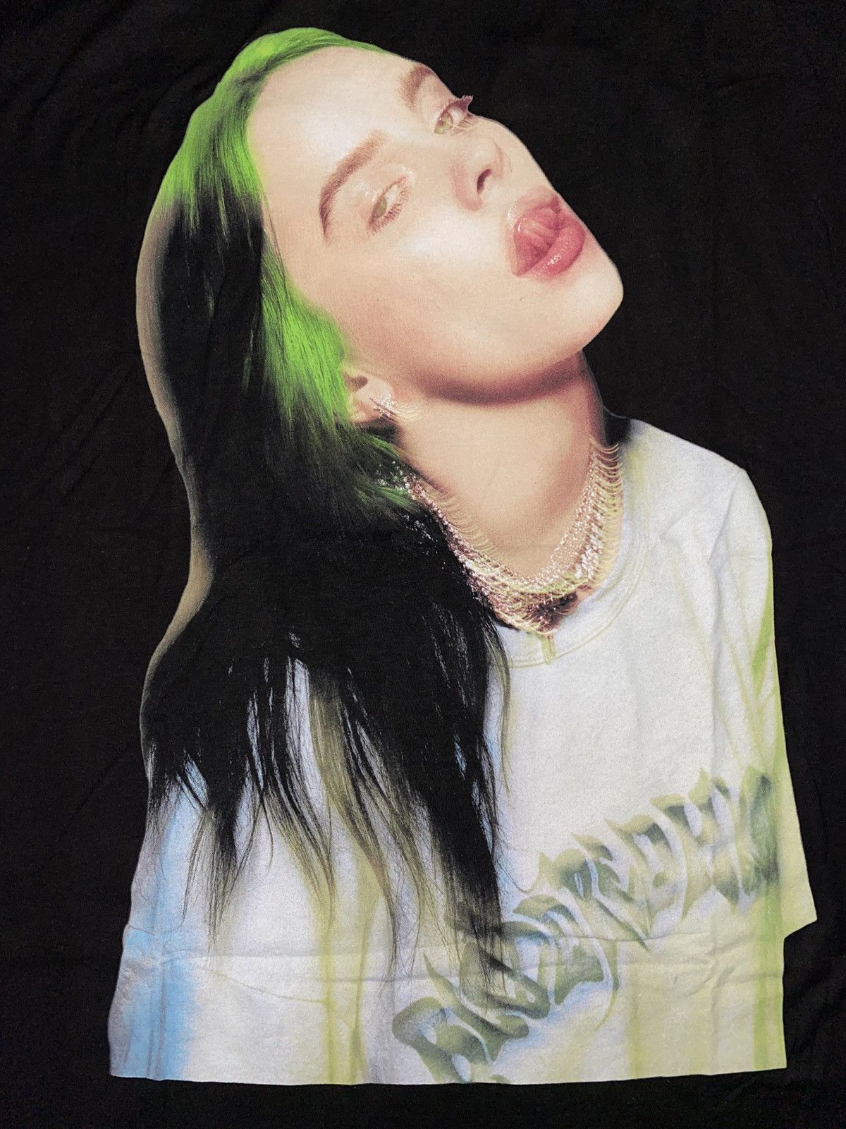 Billie Eilish BILLIE EILISH TONGUE OUT BIG FACE Size US XXL / EU 58 / 5 - 3 Thumbnail