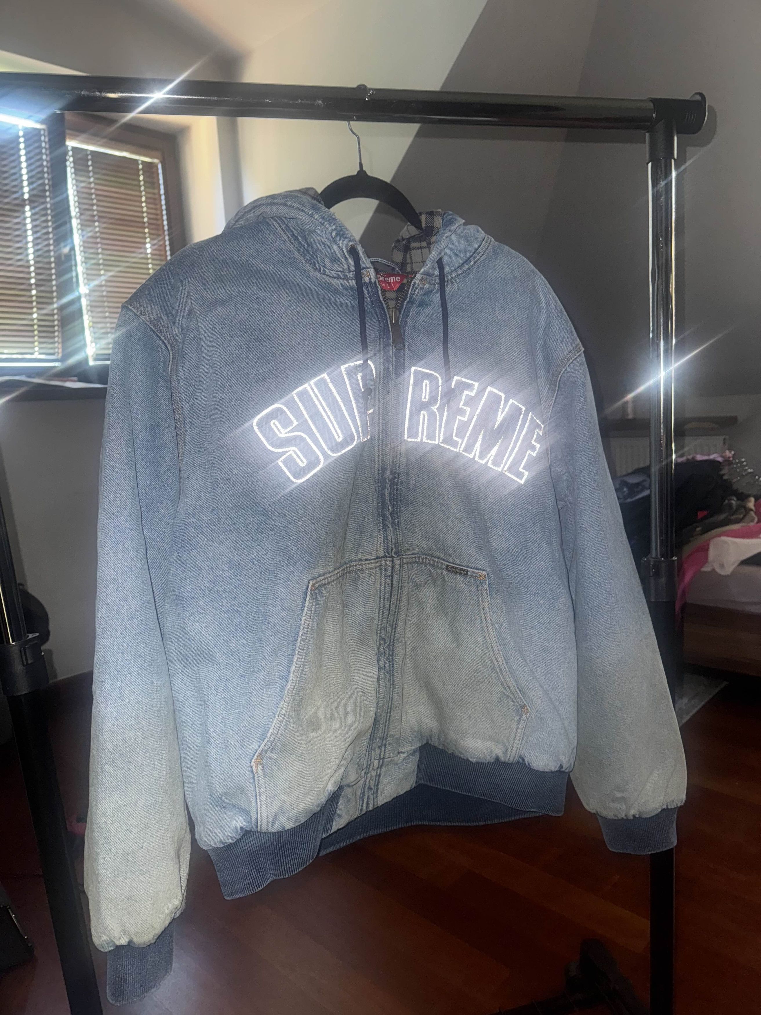 Supreme Reflective Arc Hooded Work Jacket Size US L / EU 52-54 / 3 - 3 Thumbnail