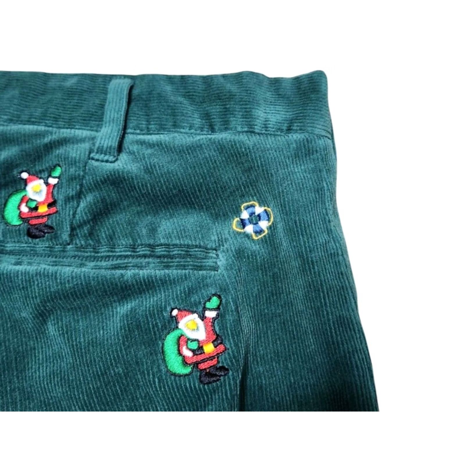 Vintage Castaway Pants Nantucket Sz 40 Christmas Green Corduroy Beachcomber Santa Size US 40 / EU 56 - 4 Thumbnail