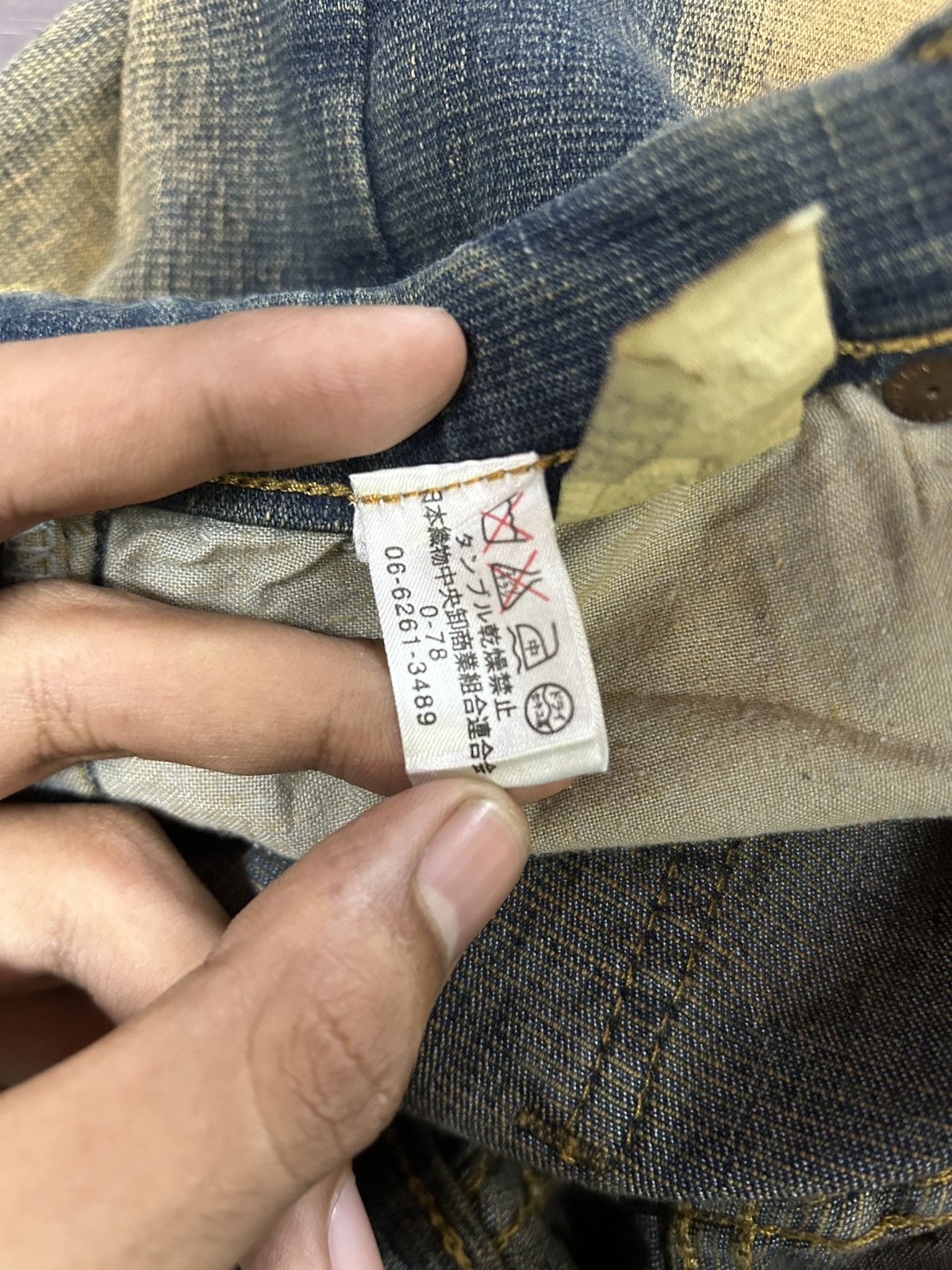 Designer Vintage Anchelli Paris Sun Faded Flared y2k Jeans Size US 27 - 9 Thumbnail
