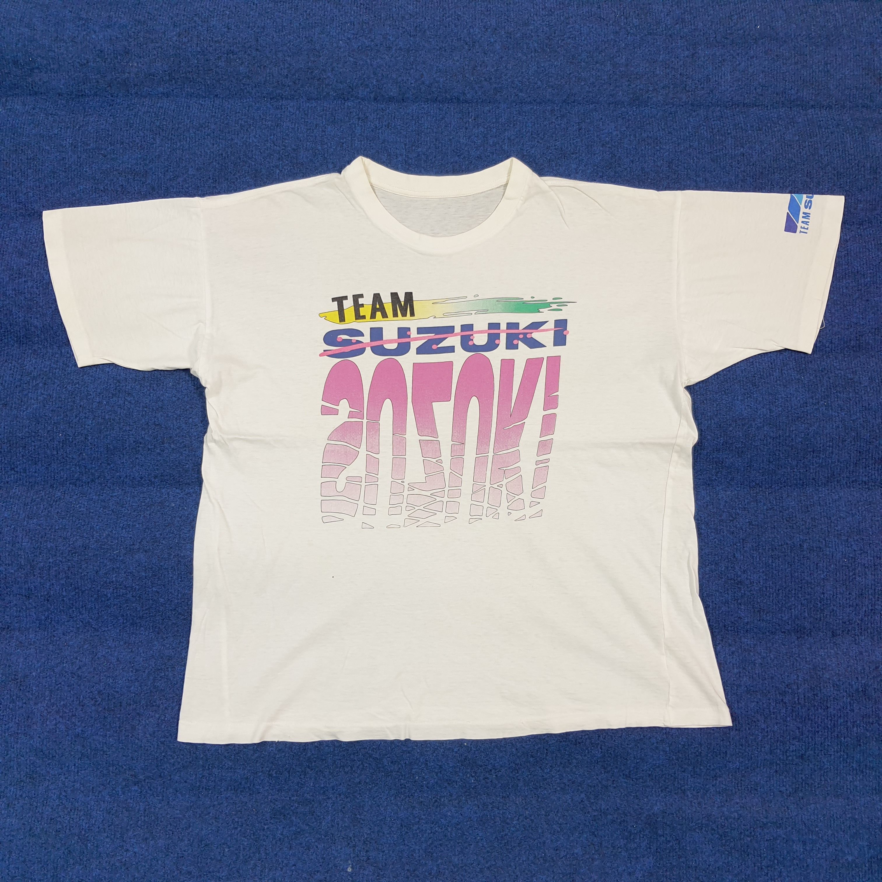 Japanese Brand Vintage Team Suzuki Japan Motorsports Tshirt C301N63 Size US L / EU 52-54 / 3 - 1 Thumbnail