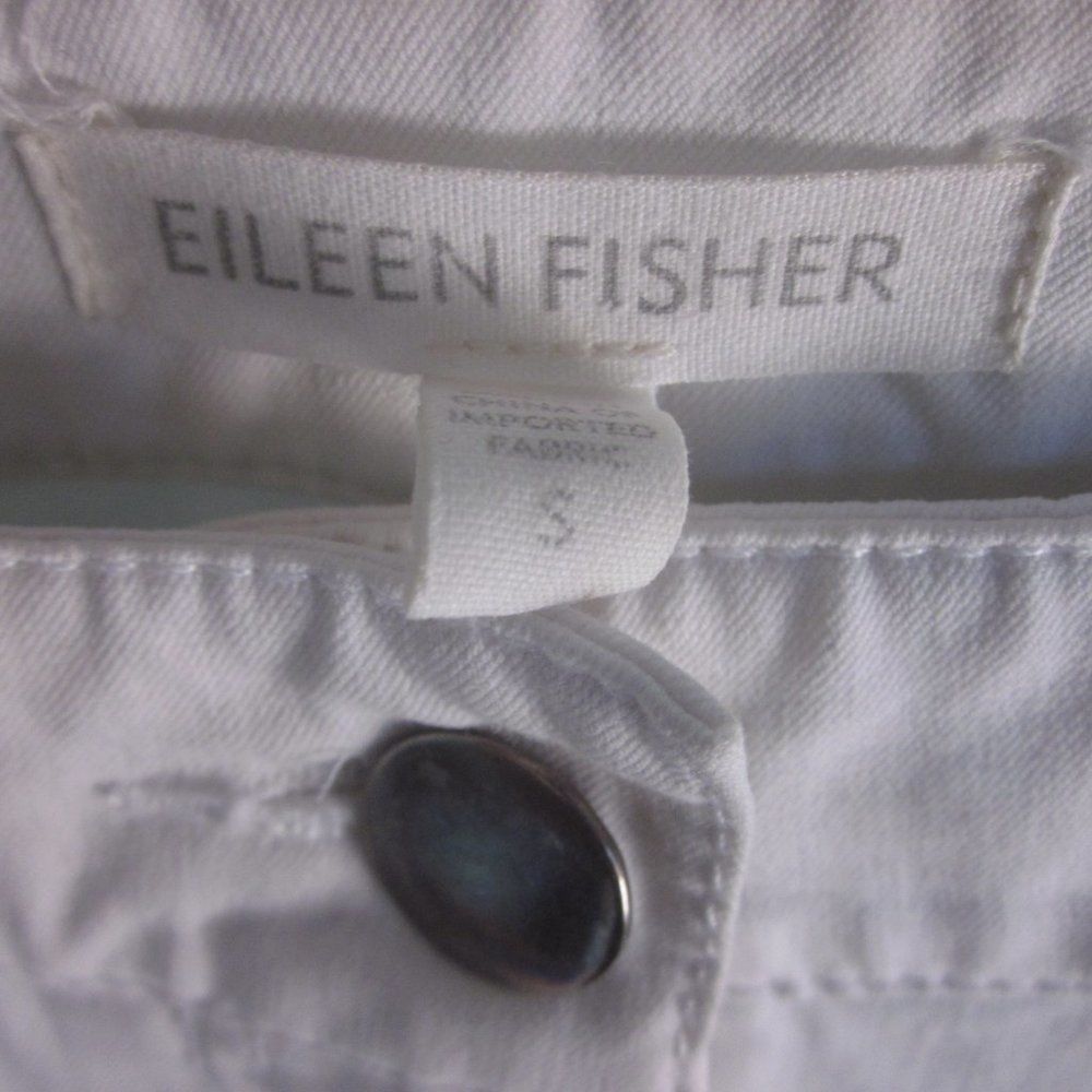 Eileen Fisher Eileen Fisher White Jeans Size S (6) Size 28" / US 6 / IT 42 - 5 Thumbnail