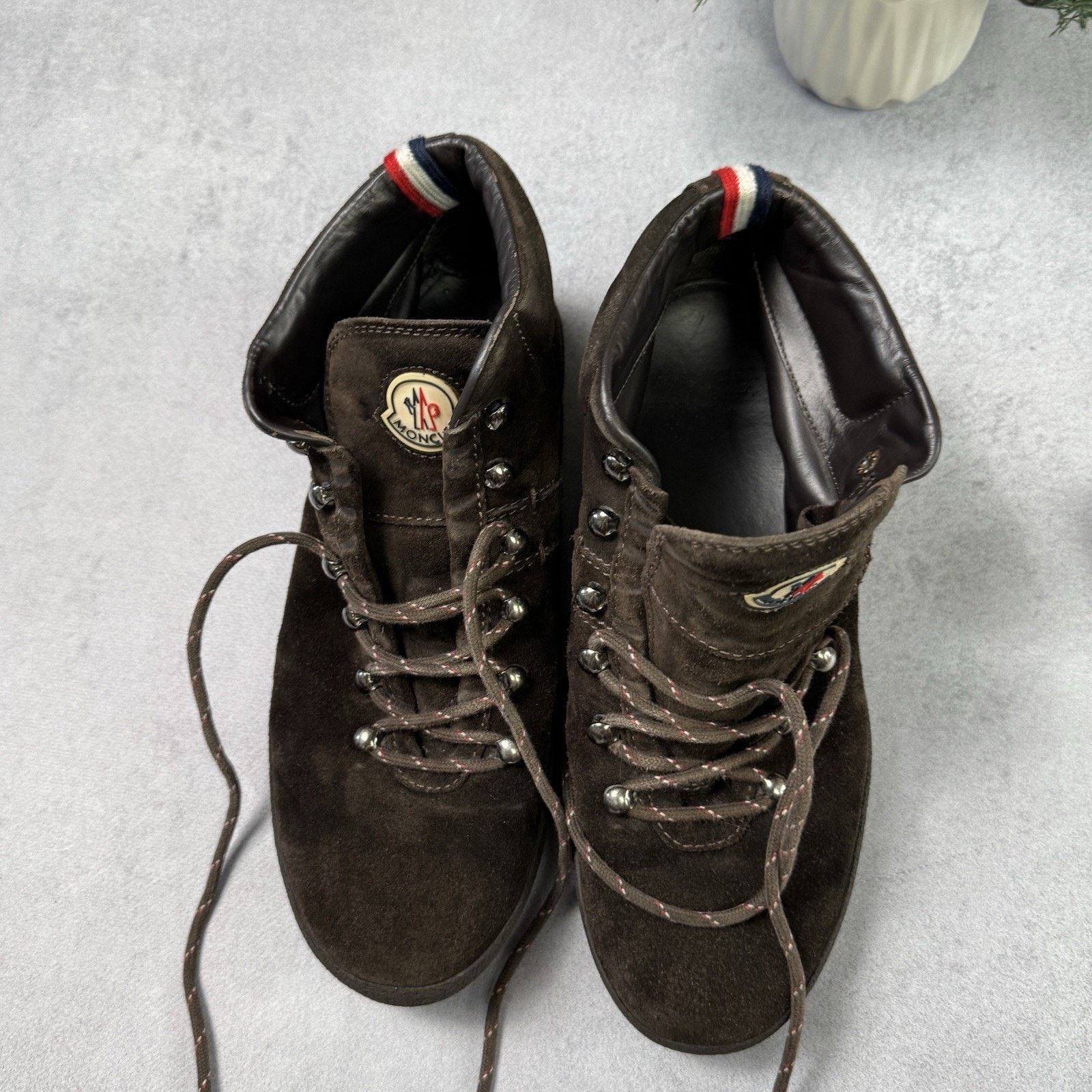 Moncler Moncler Men Brown Hi Top Suede Boot Size 42 US 9 Size US 9 / EU 42 - 23 Thumbnail