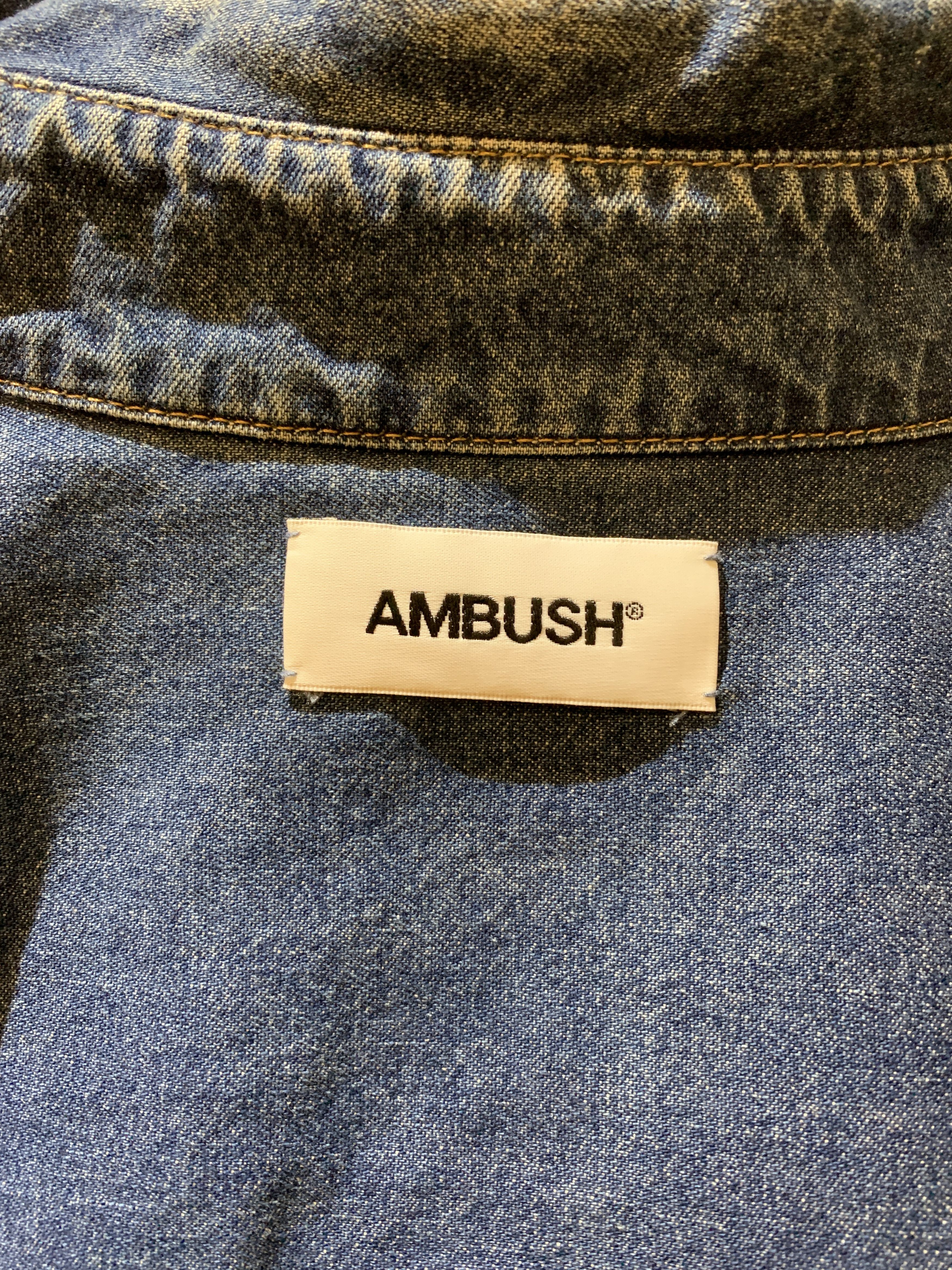 Ambush Design Ambush Oversize Back Zip Denim Shirt Size US S / EU 44-46 / 1 - 4 Thumbnail