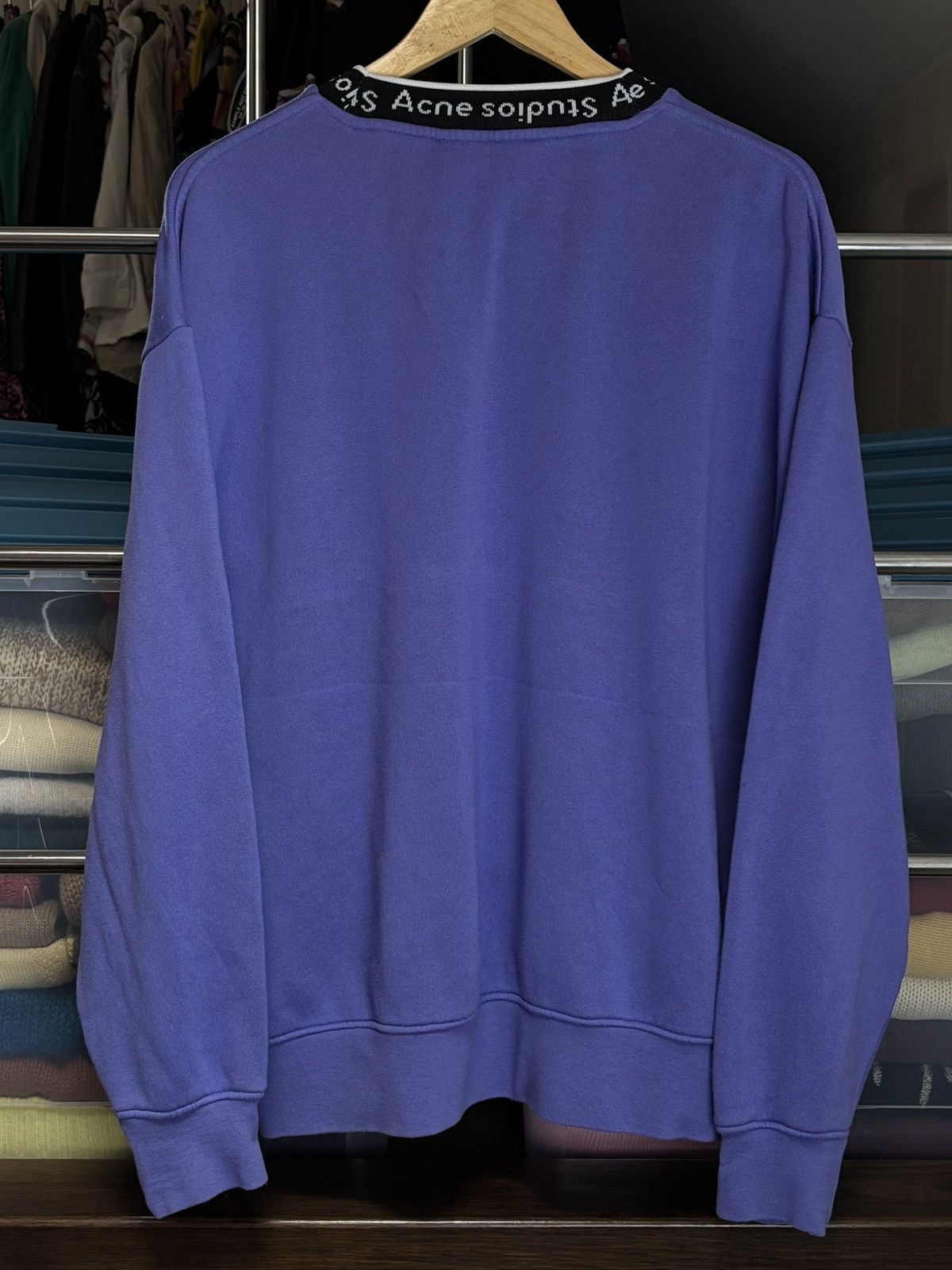 Acne Studios Acne Studios Mock Collar Logo Boxy Sweatshirt Crewneck Size US M / EU 48-50 / 2 - 6 Thumbnail