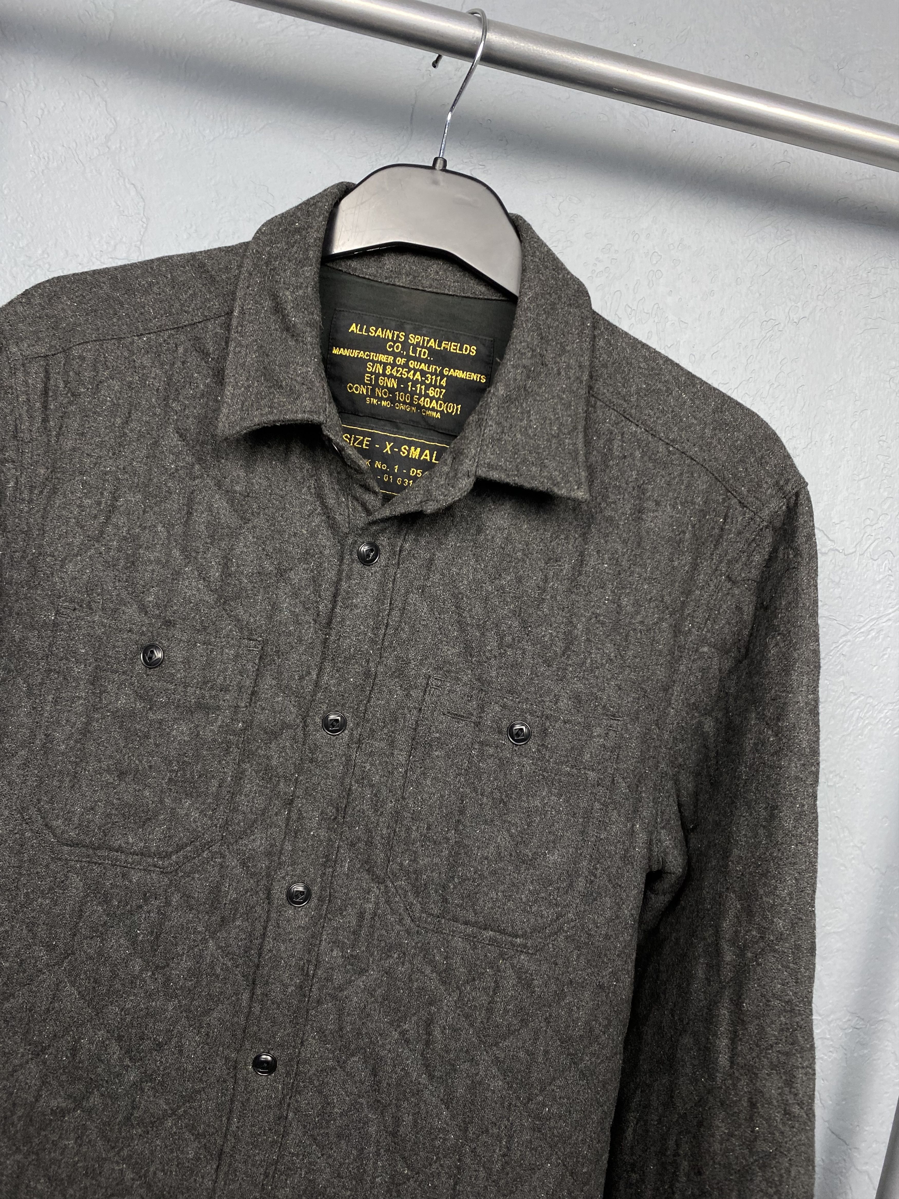 Allsaints Allsaints Vintage Mens Pathfinder Quilted Overshirt Jacket Size US XS / EU 42 / 0 - 2 Thumbnail