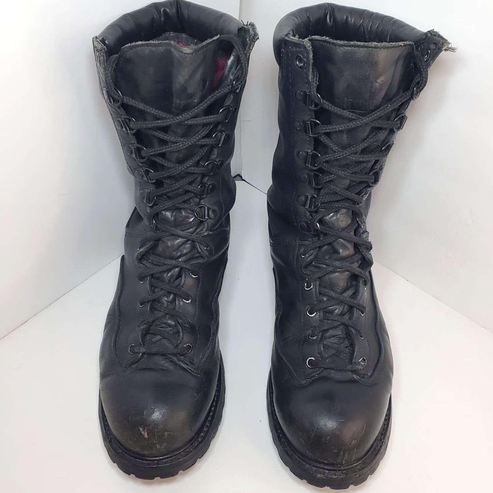 Vintage VINTAGE Matterhorn 1949 Black Leather Boots Size US 11 / EU 44 - 3 Thumbnail