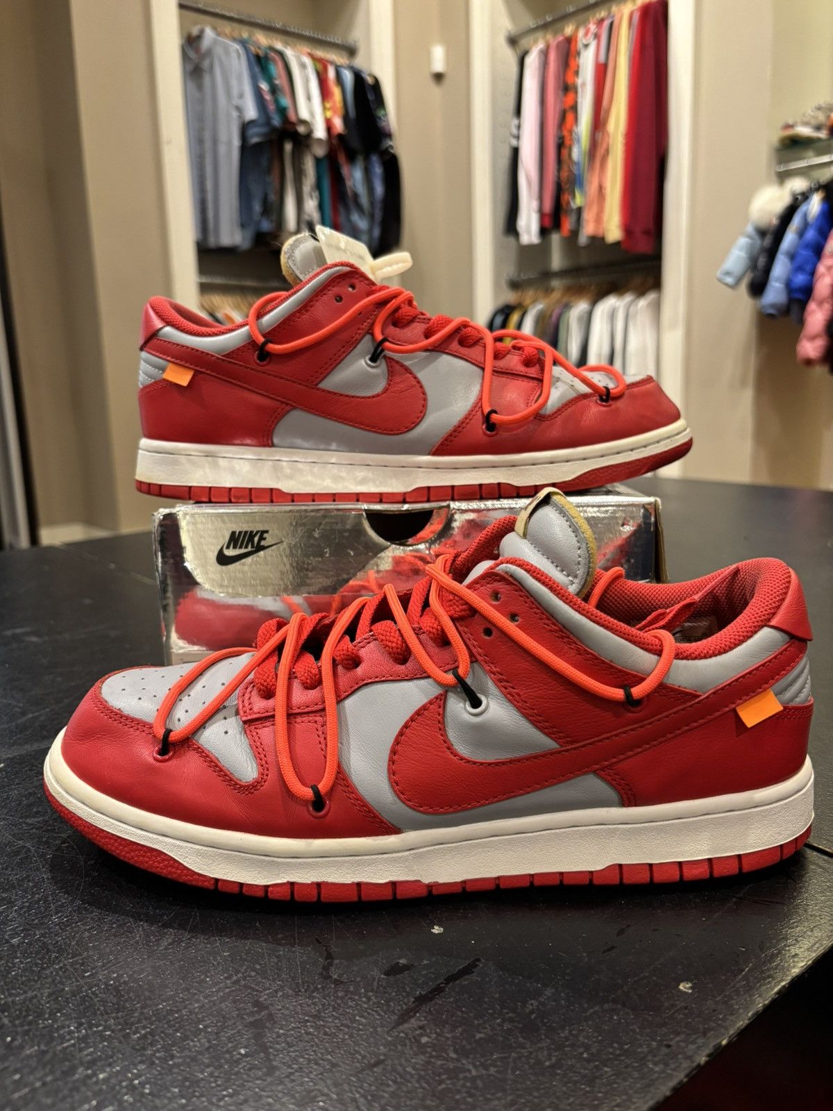 Nike × Off-White Nike dunk off white university red Size US 10 / EU 43 - 1 Thumbnail