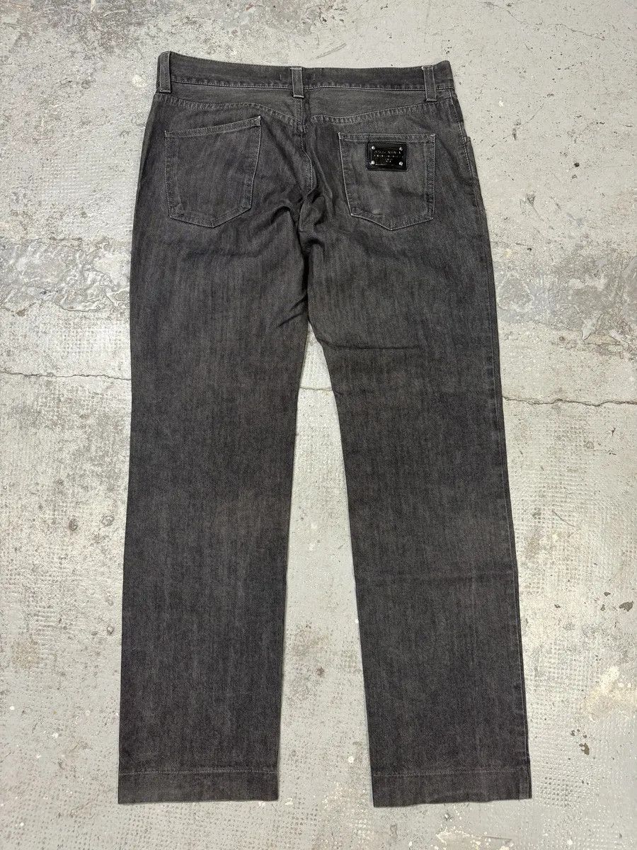 Designer × Dolce & Gabbana × Vintage 2000s Dolce & Gabbana Grey Raw Straight Denim Jeans Size US 34 / EU 50 - 5 Thumbnail