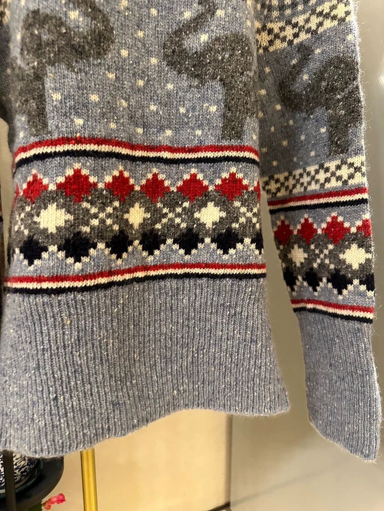 Thom Browne Thom Browne Elephant pattern diamond haze blue pullover s Size XS / US 0-2 / IT 36-38 - 5 Thumbnail