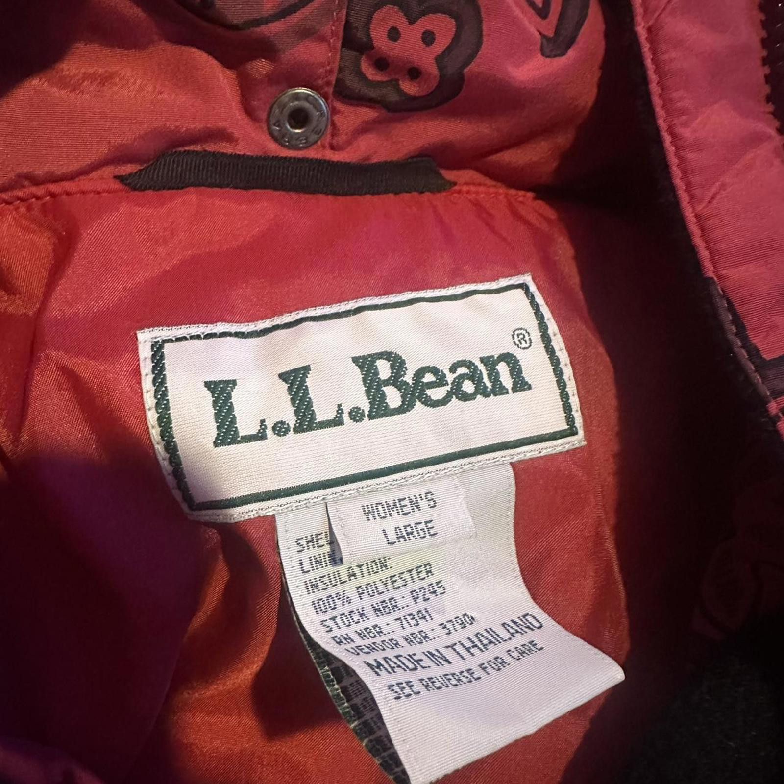 L.L. Bean ❤️ L.L.Bean Vtg 80s 90s Red and black floral anorak Size L / US 10 / IT 46 - 7 Thumbnail