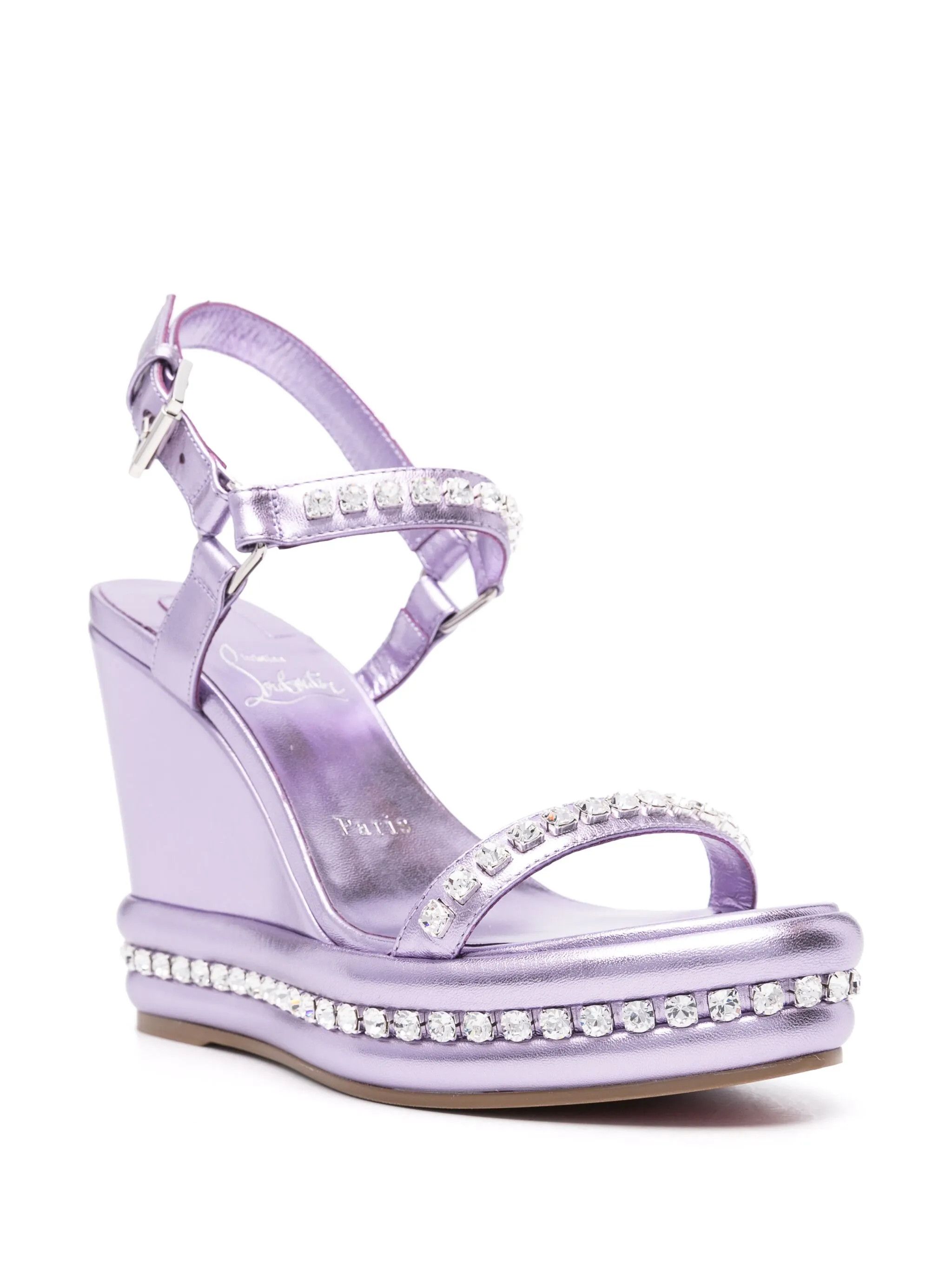 Christian Louboutin o1w1db10725 Sandals in Purple Size US 10 / IT 40 - 2 Thumbnail