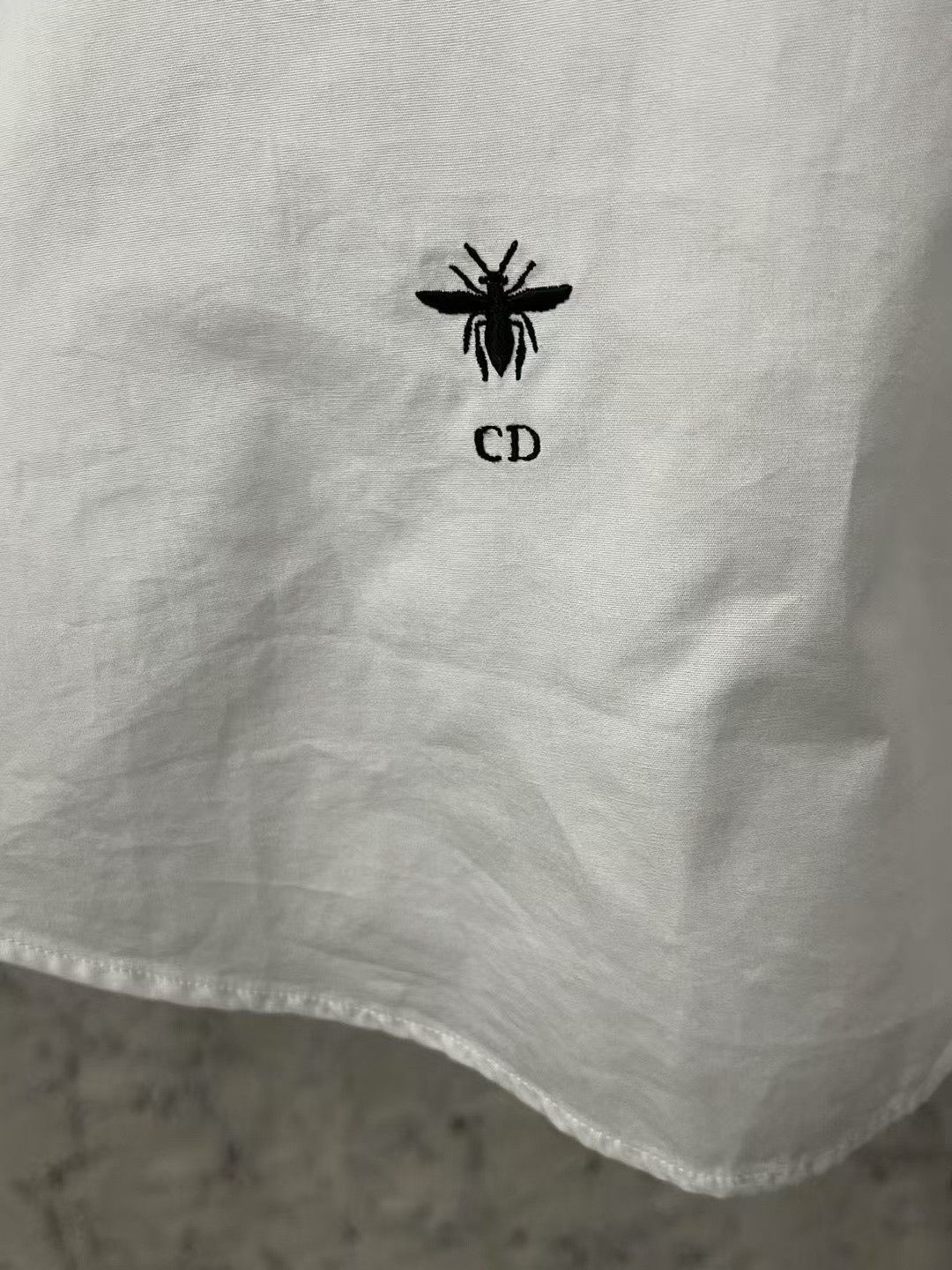 Dior Dior Embroidered CD Bee Puff Sleeve Shirt Size US 7 / EU 40 - 5 Thumbnail