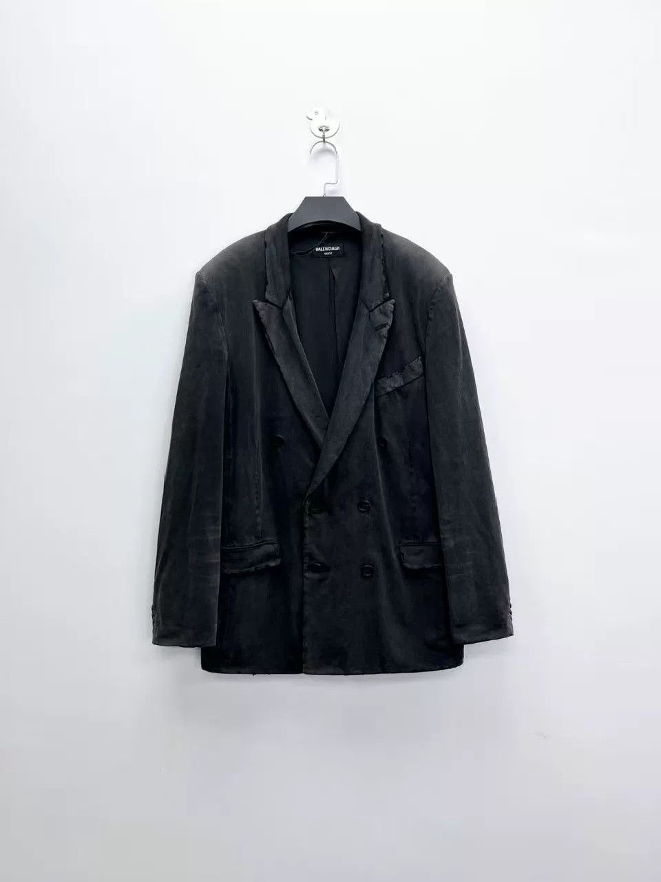 Balenciaga Balenciaga Worn Out Black Blazer Jacket Size US M / EU 48-50 / 2 - 1 Thumbnail