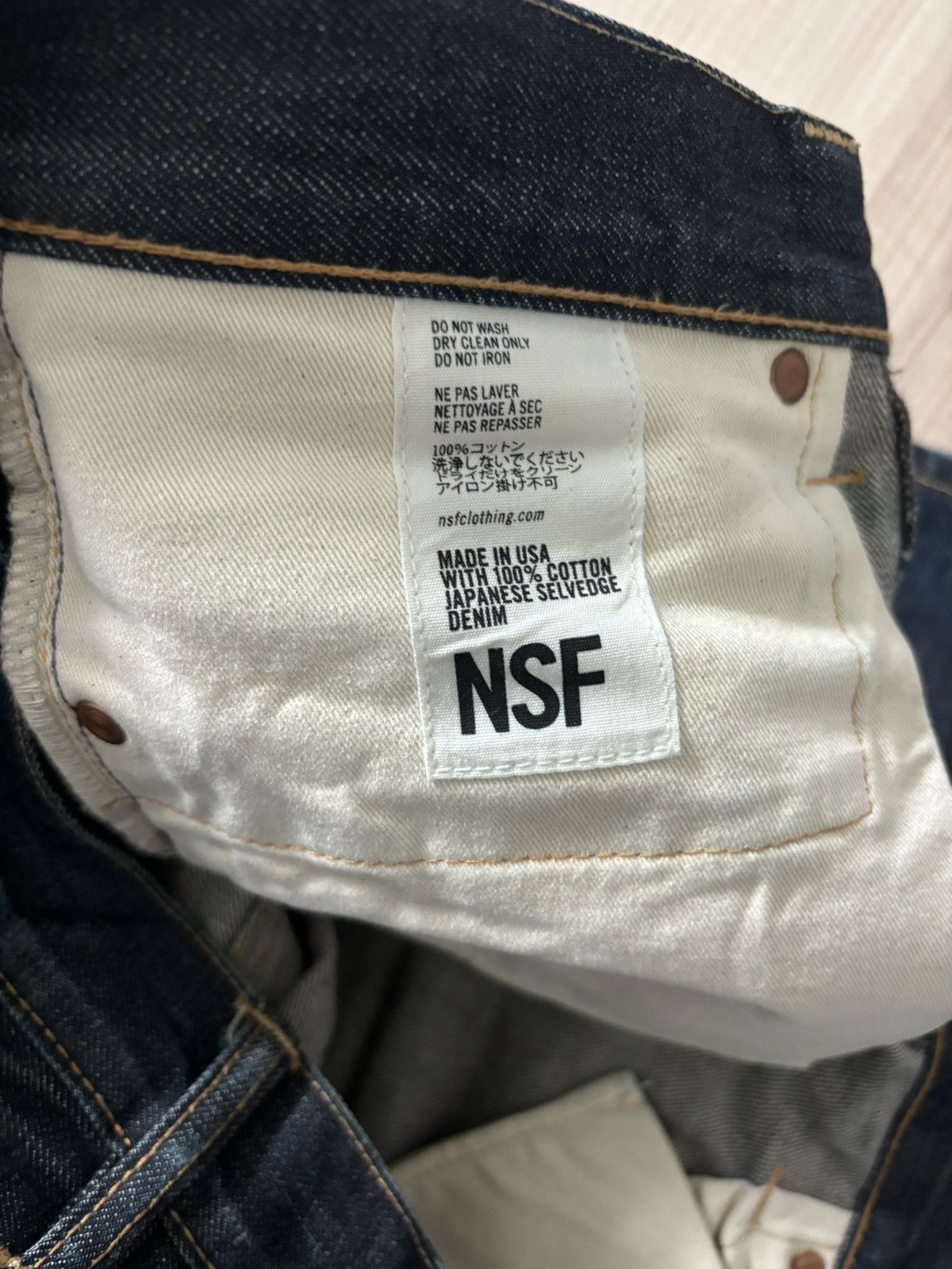 NSF 2000s straight fit Japanese Selvedge Denim Size US 32 / EU 48 - 7 Thumbnail